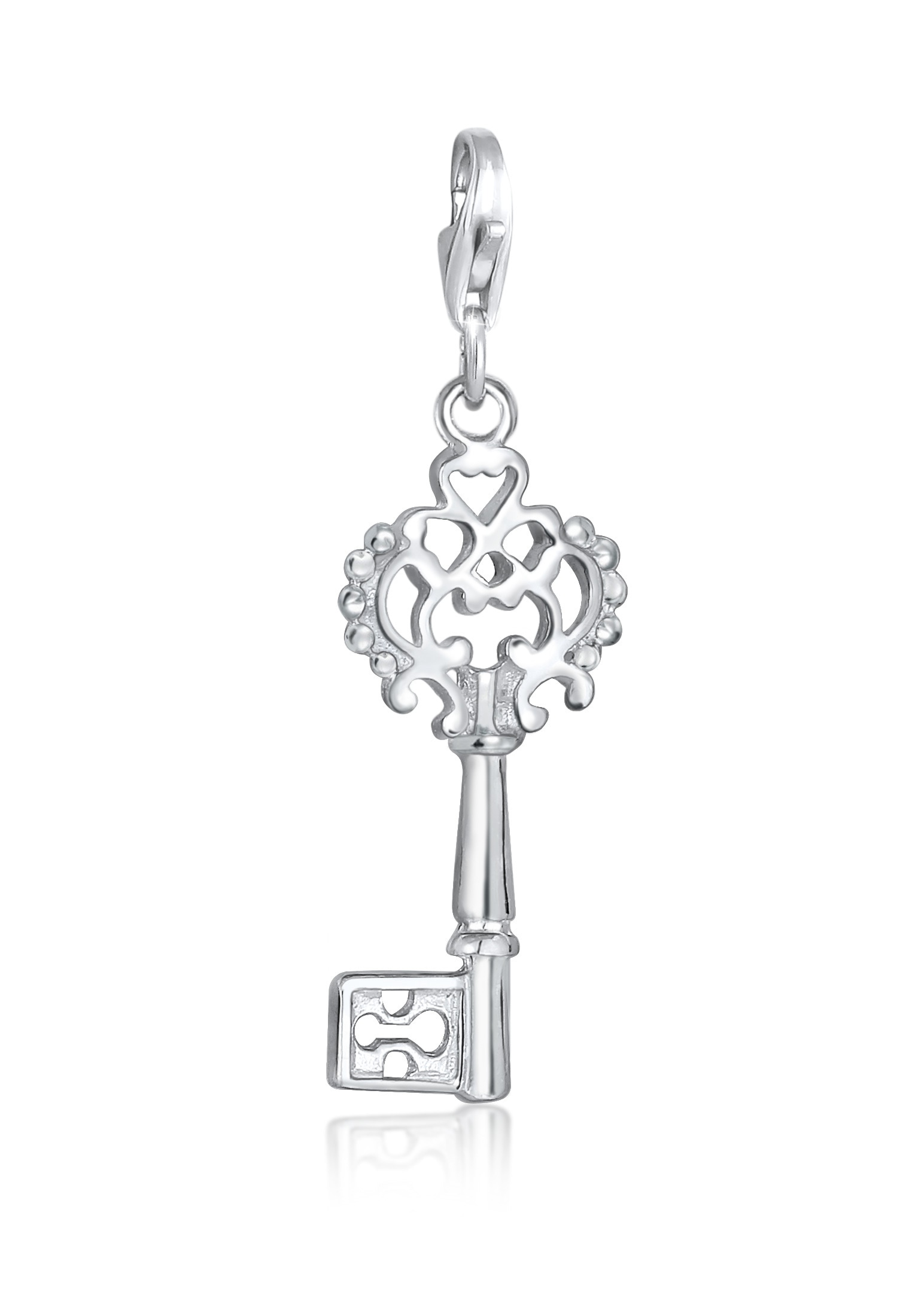 Charm-Einhänger »Anhänger Schlüssel Symbol Ornament 925 Silber«