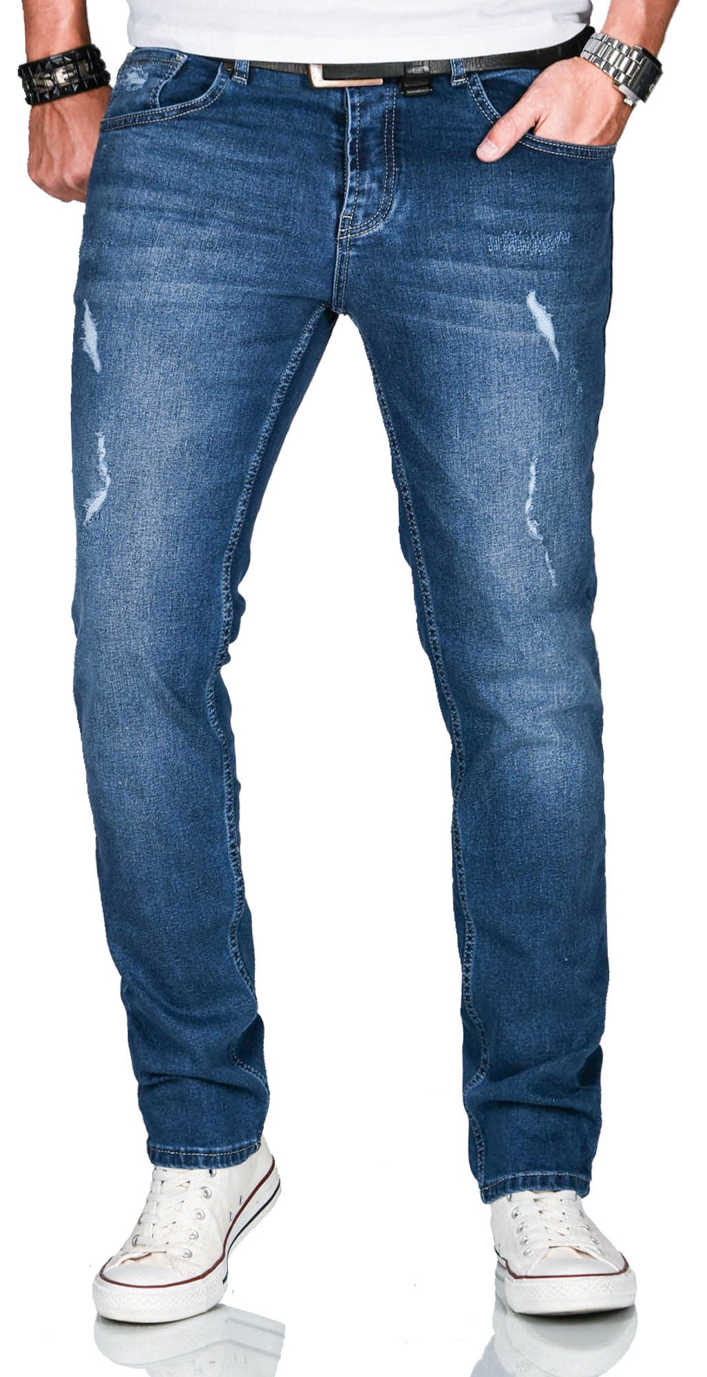 Alessandro Salvarini Slim-fit-Jeans »ASCatania«, mit used look Effekt und mit 2% Elasthan
