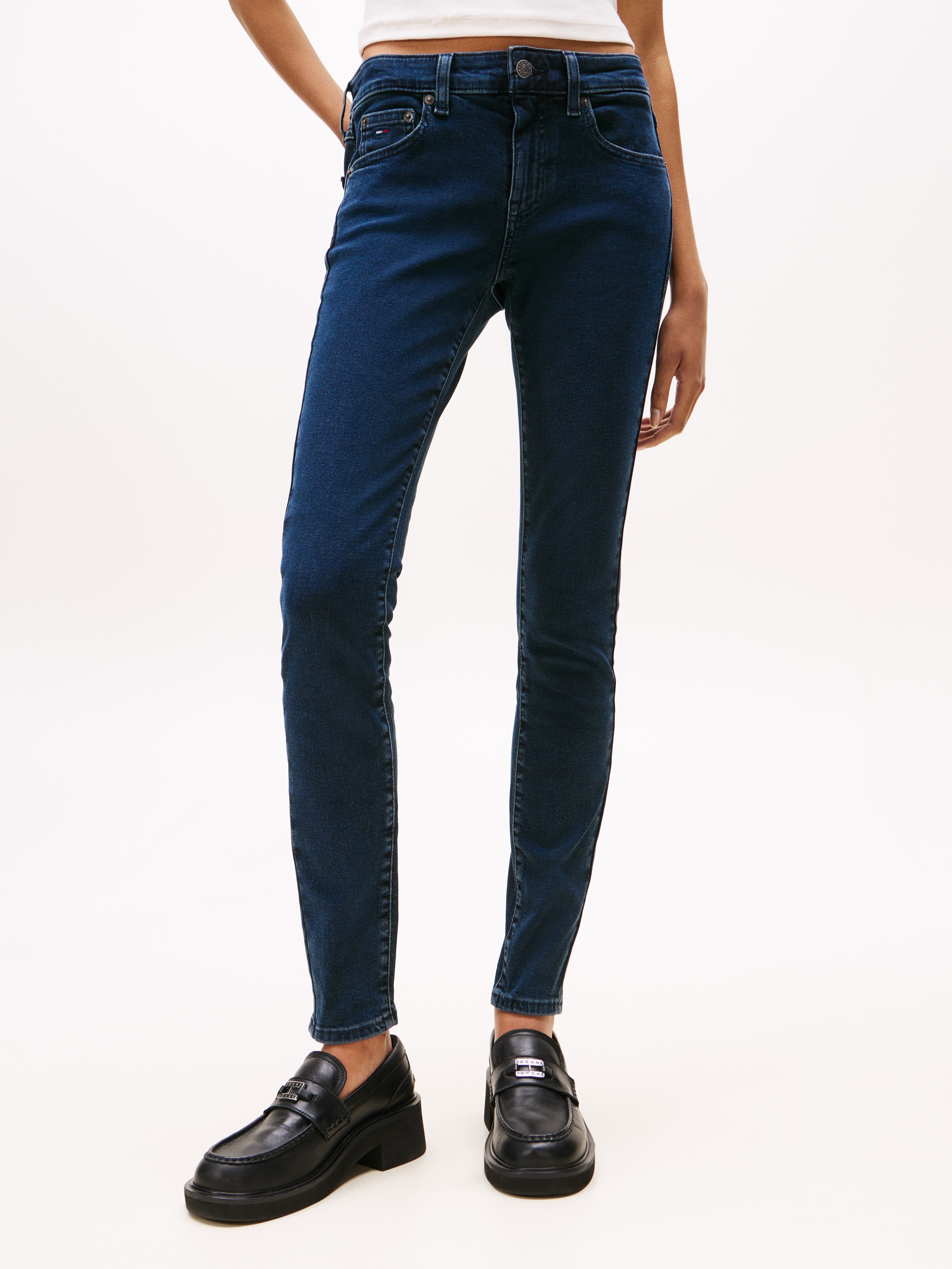 Tommy Jeans "SOPHIE LW SKN" mit Logo-Badge, in Knöchellänge günstig online kaufen