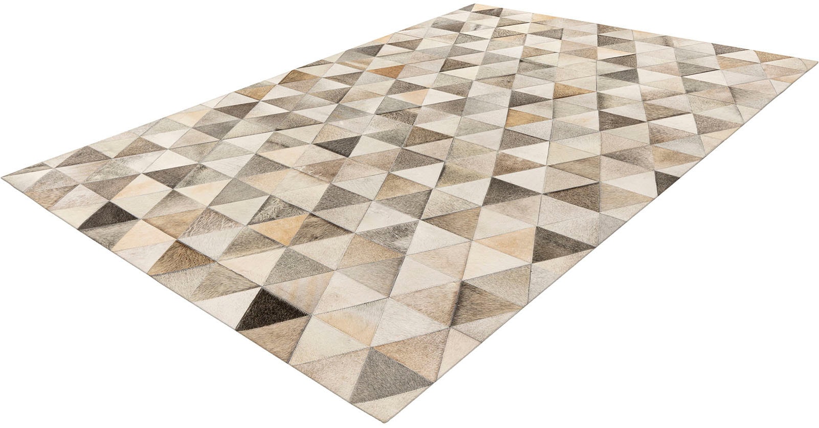 Padiro Fellteppich »Lavin 325 Lederteppich«, rechteckig, 8 mm Höhe, 100 % Rindslederfell, Unikat