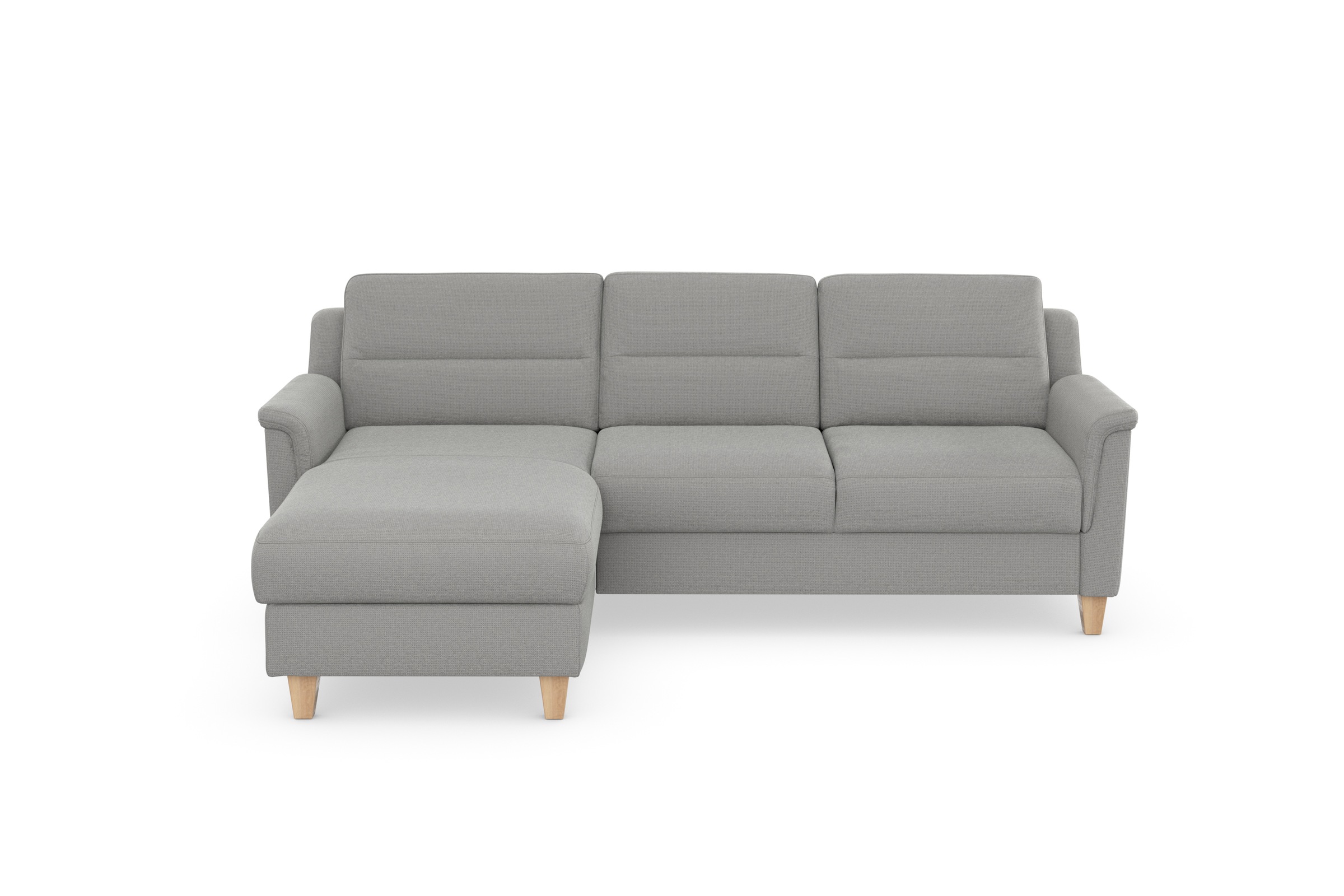 sit&more Ecksofa »Farö L-Form«, inklusive Federkern, wahlweise mit Bettfunktion und Bettkasten