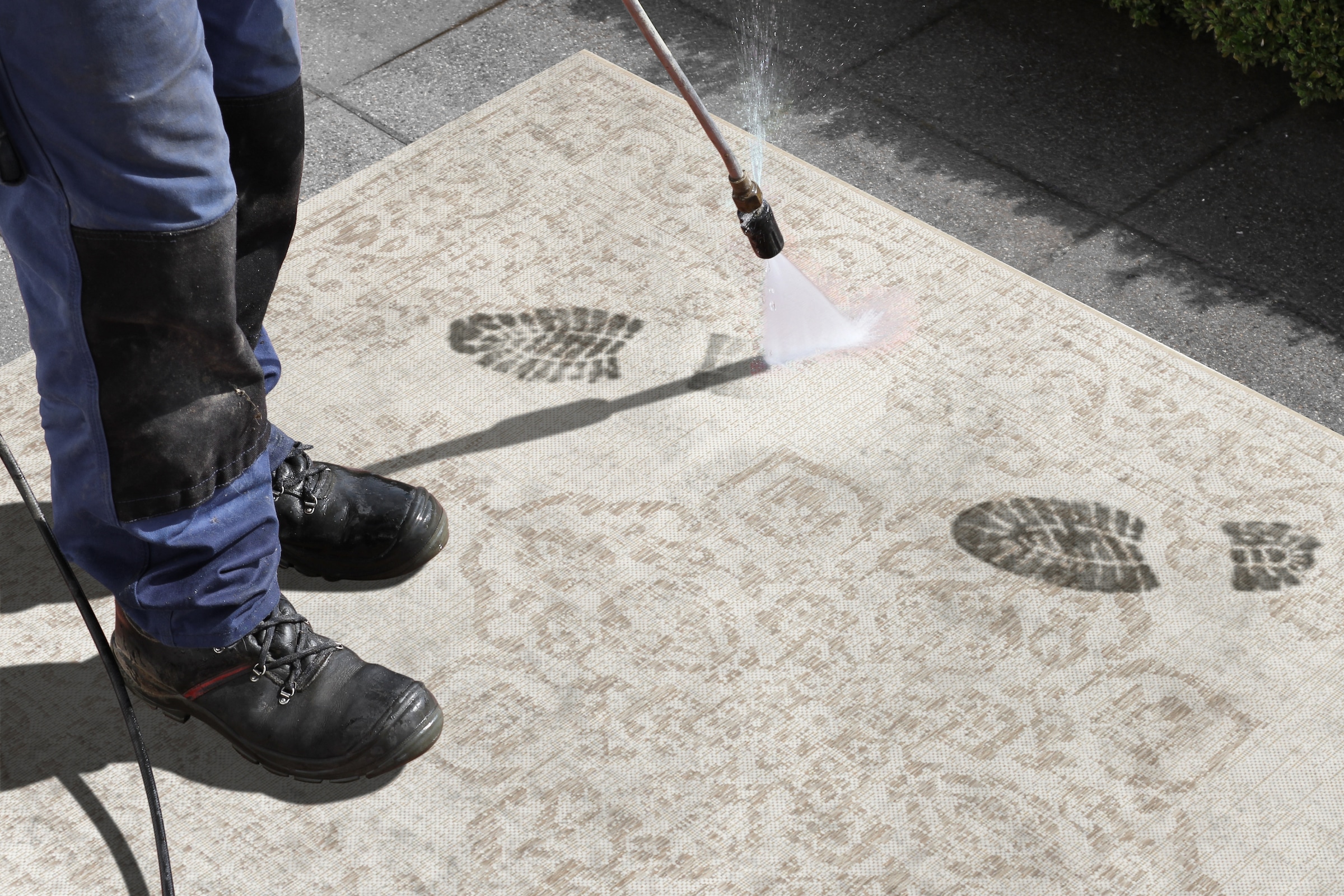 NORTHRUGS Teppich »Tilos«, rechteckig, 8 mm Höhe, In- & Outdoor, Kurzflor, Orientalisch, Vintage, Wohnzimmer, Garten