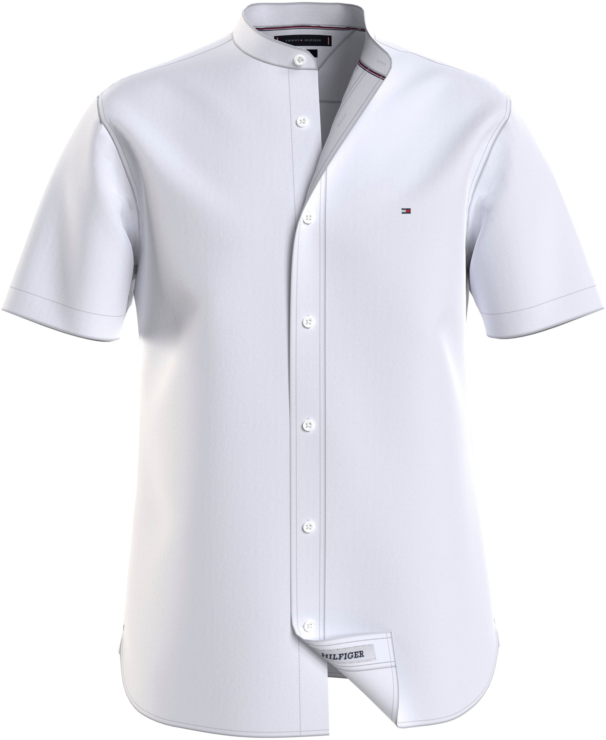 Kurzarmhemd »FLEX POPLIN MAO RF SHIRT«, Markenstickerei