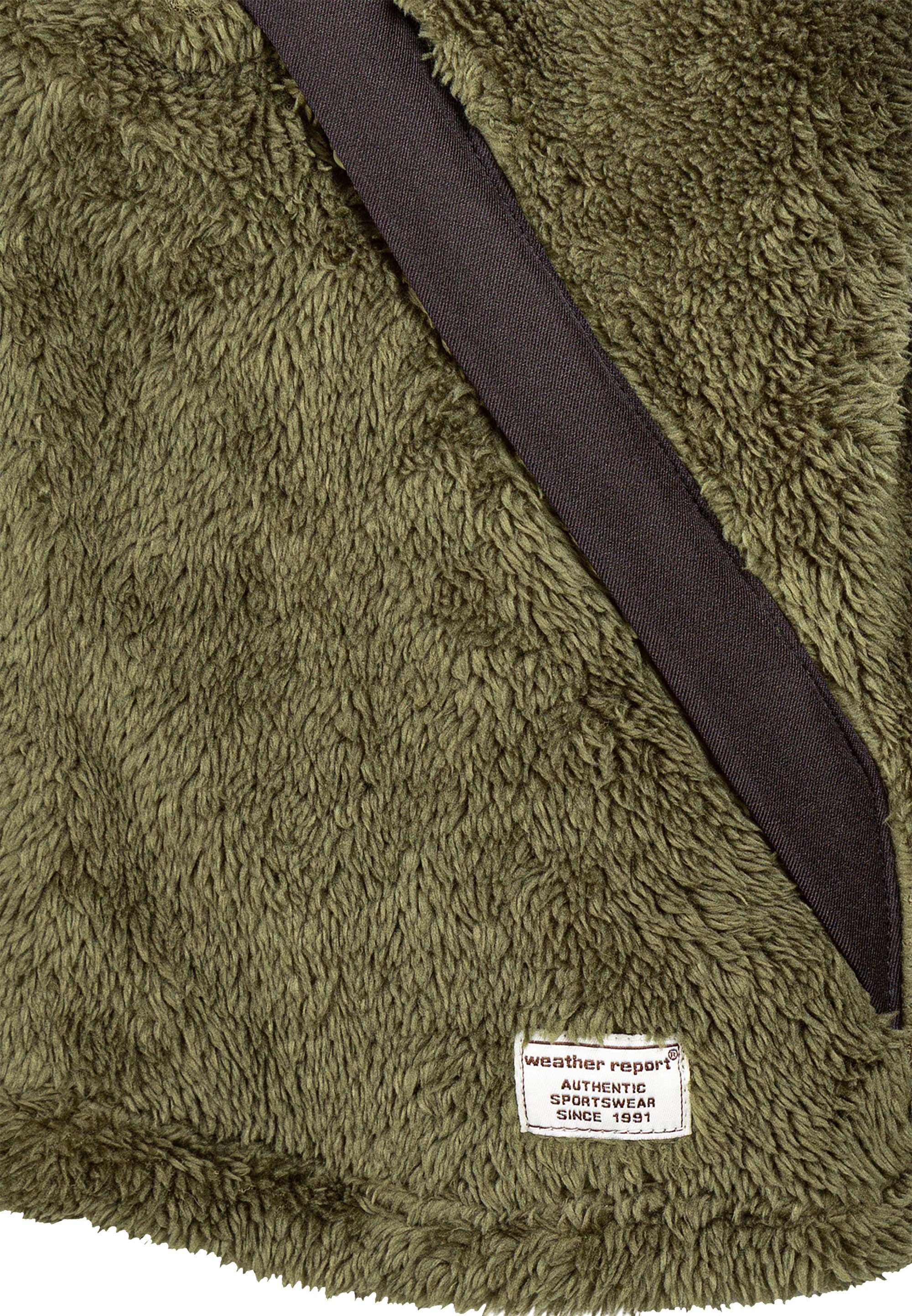 WEATHER REPORT Fleecejacke »Legend«, mit samtigem Finish