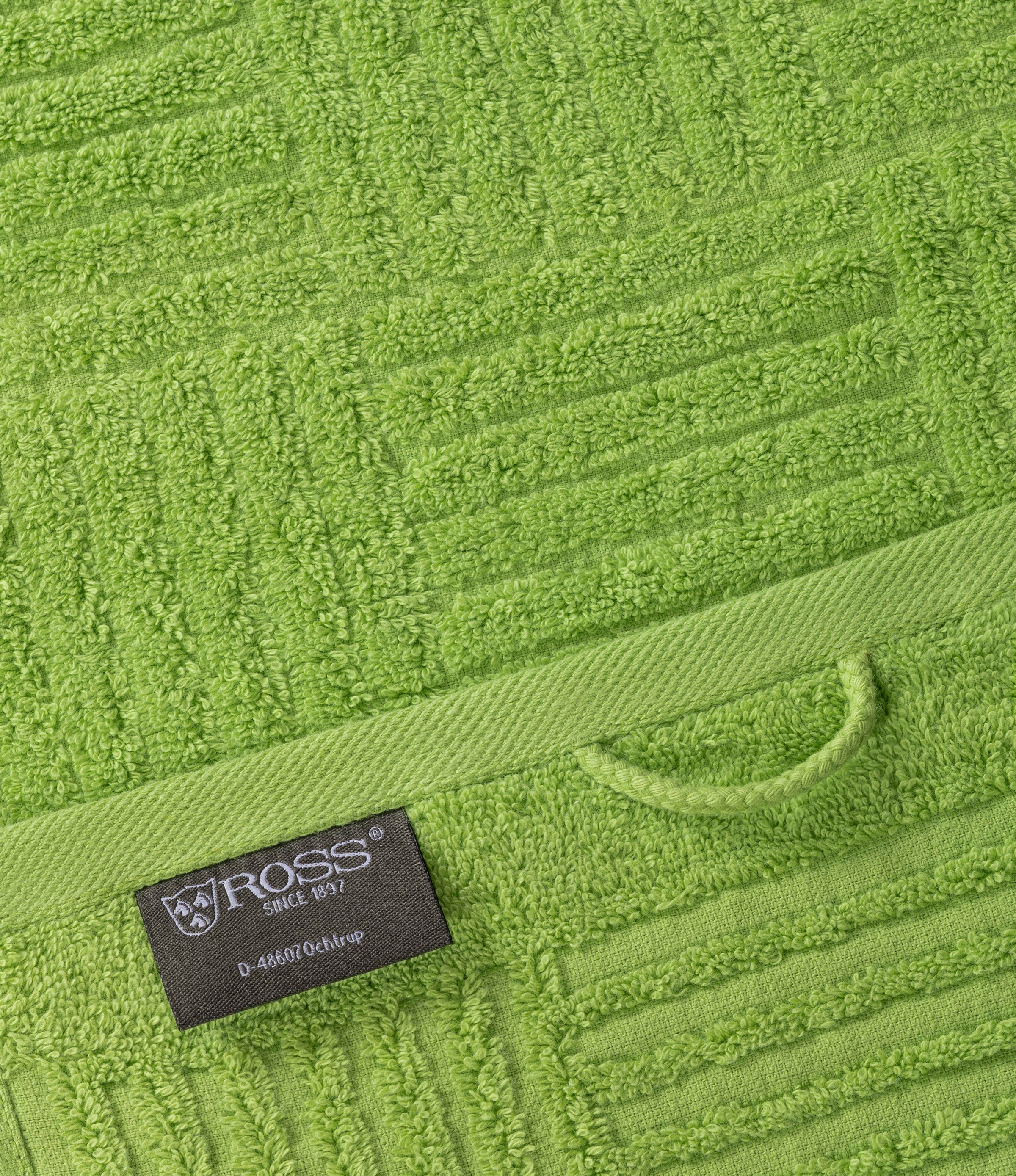 ROSS Duschtuch "CARRE" 100% Baumwolle, Rippenstruktur, große Farbauswahl günstig online kaufen