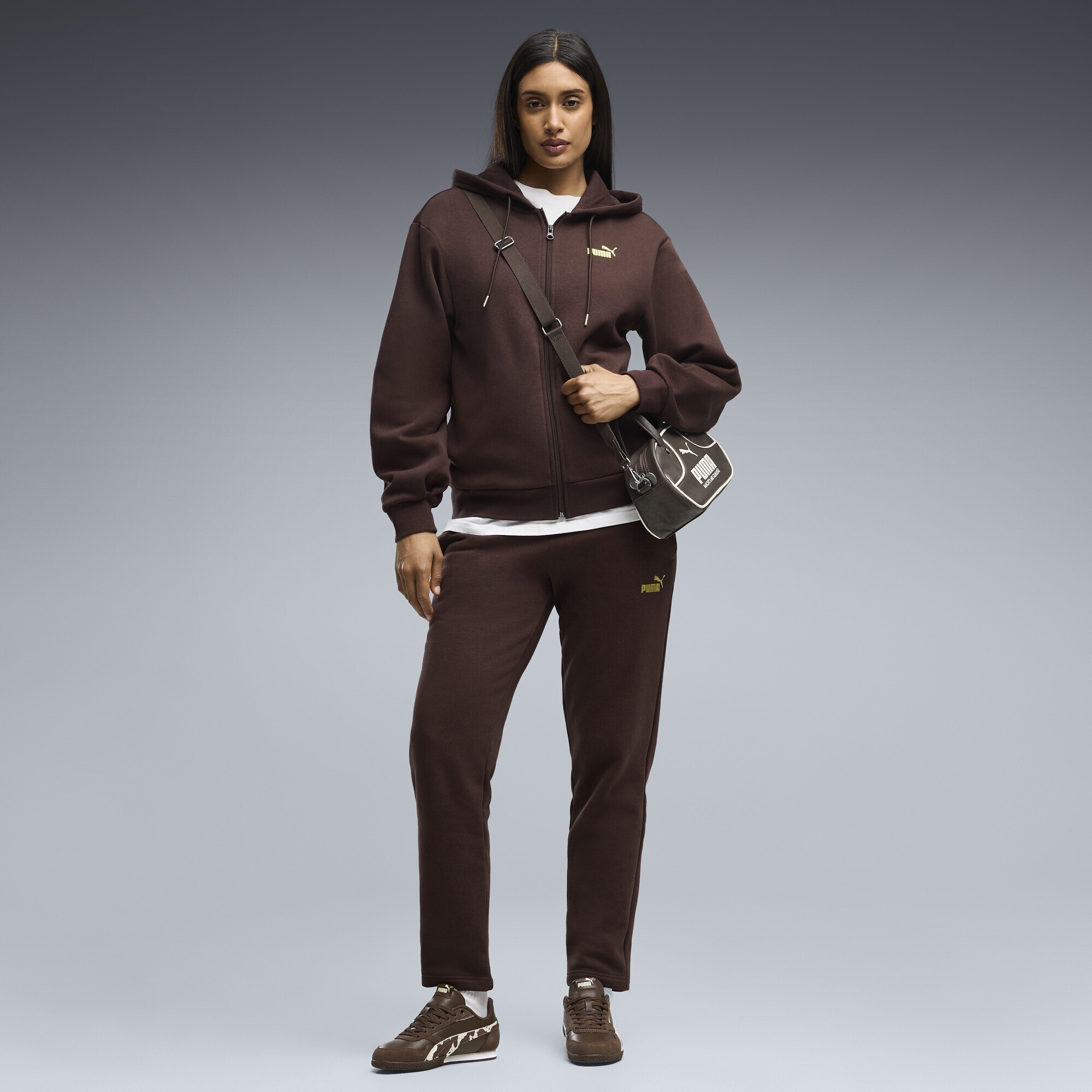 PUMA Jogginganzug »Metallic Trainingsanzug mit Kapuze Damen«
