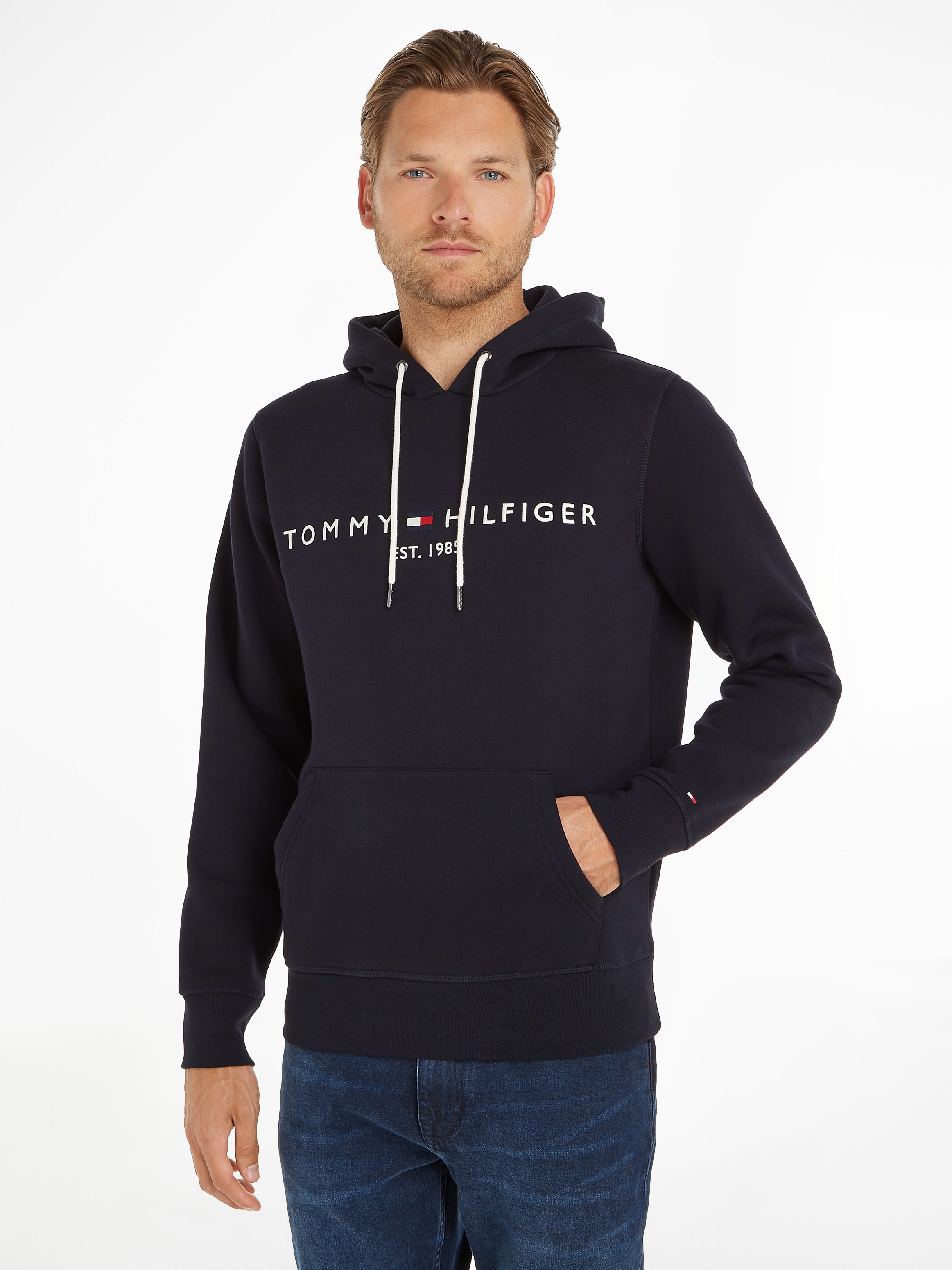 Tommy Hilfiger Kapuzensweatshirt "TOMMY LOGO HOODY", Baumwoll-Mix günstig online kaufen