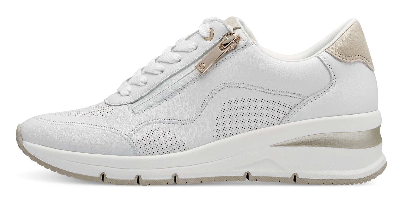 Tamaris Keilsneaker, Freizeitschuh, Halbschuh, Schnürschuh mit Außenreißverschluss