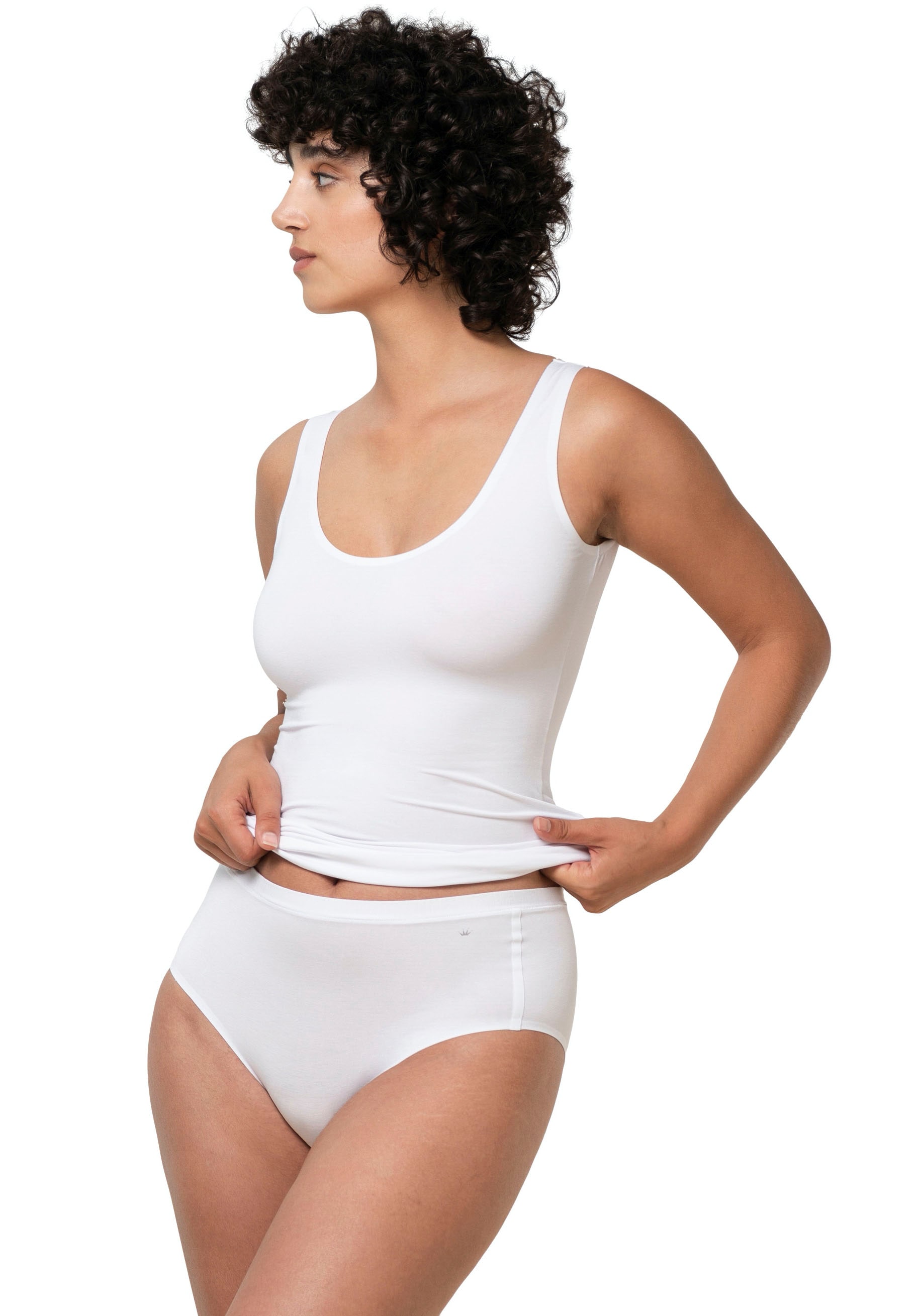 Triumph Maxislip »Smart Natural Maxi EX 2P«, (2 St.), Panty schlicht und weich, Slip