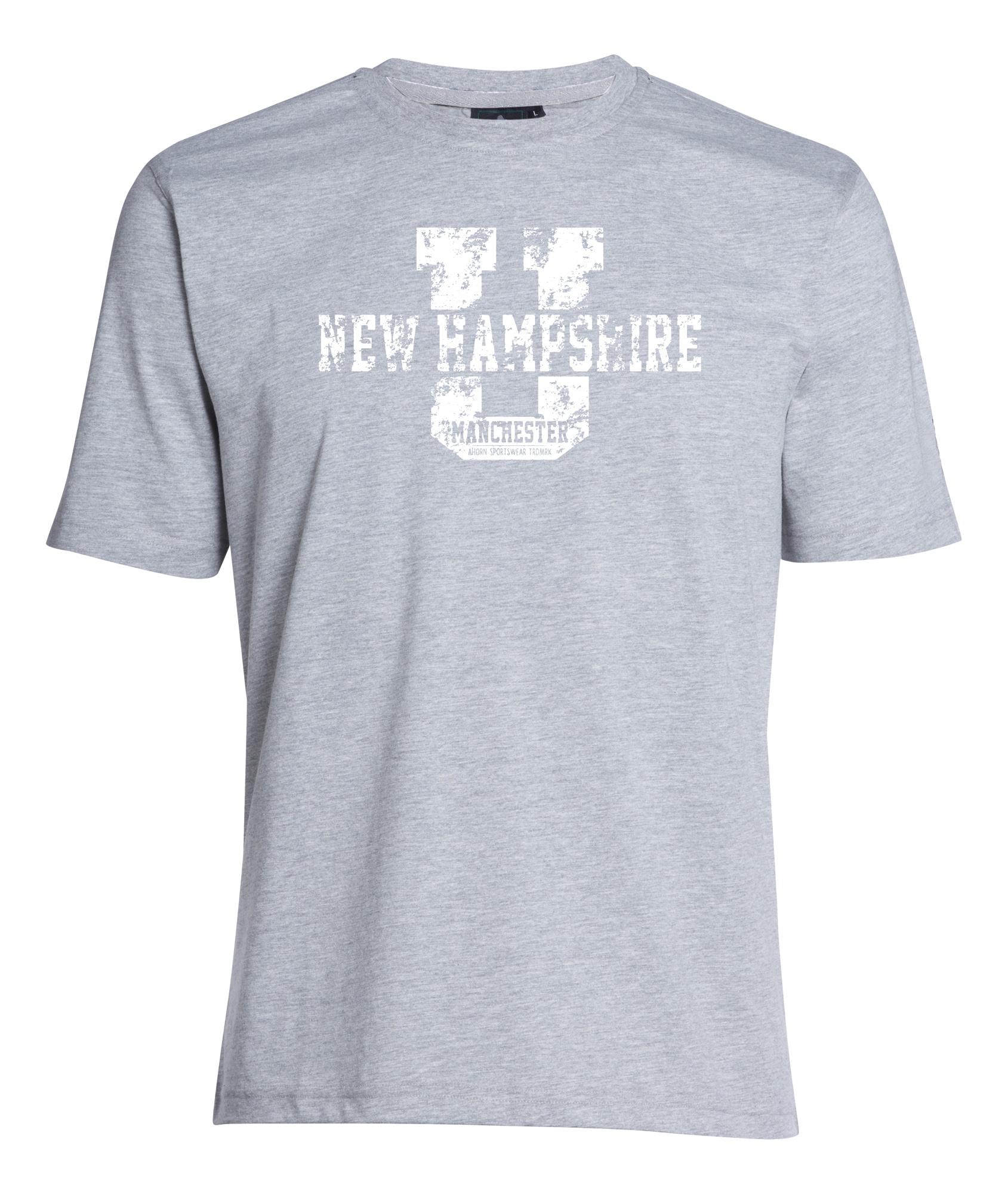 und HAMPSHIRE«, SPORTSWEAR T-Shirt BAUR | für ▷ AHORN »NEW großem Frontprint Strass-Steinchen mit