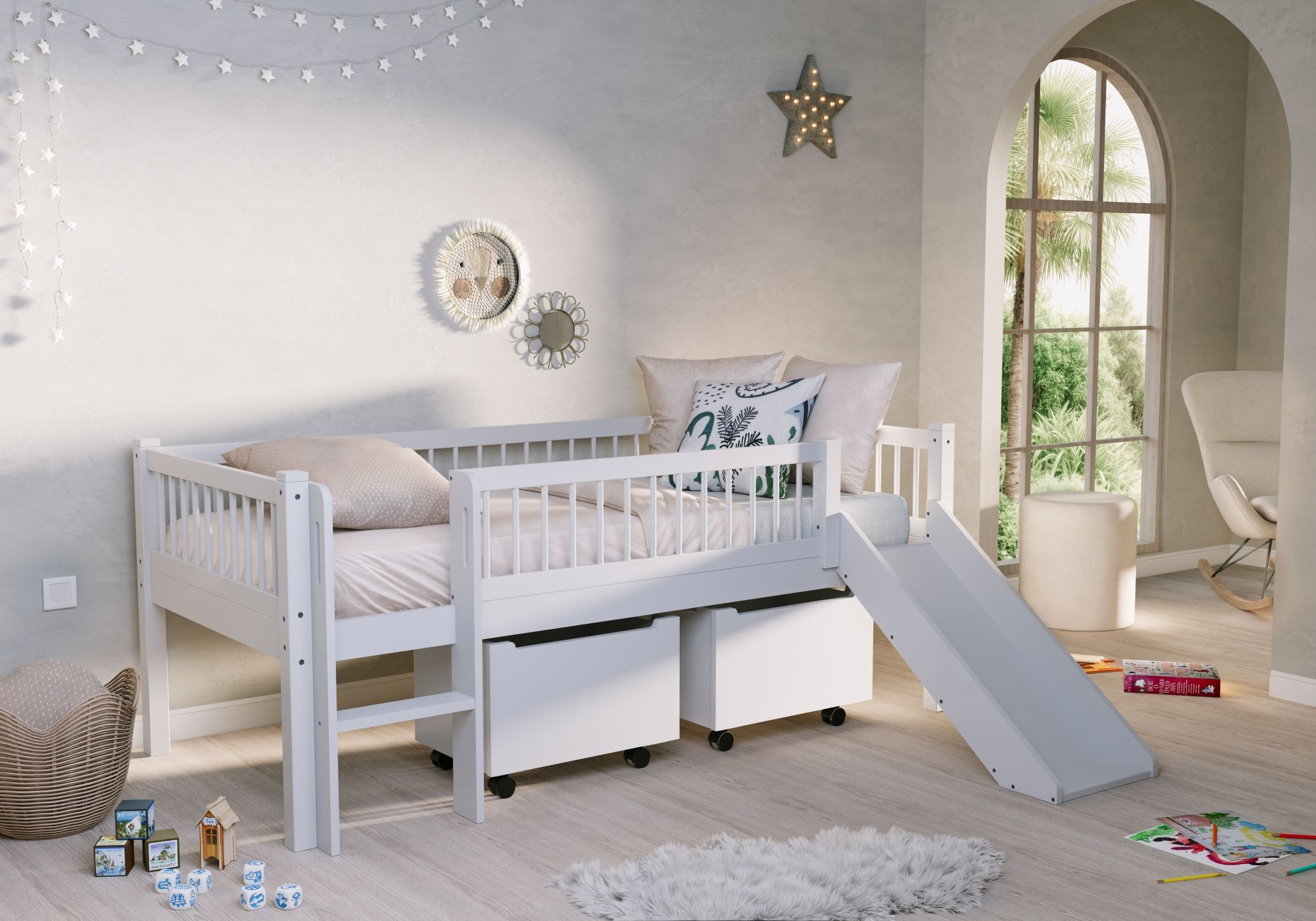 Vipack Massivholzbett "Forrest Made in Europe, stabil und hochwertig gebaut günstig online kaufen