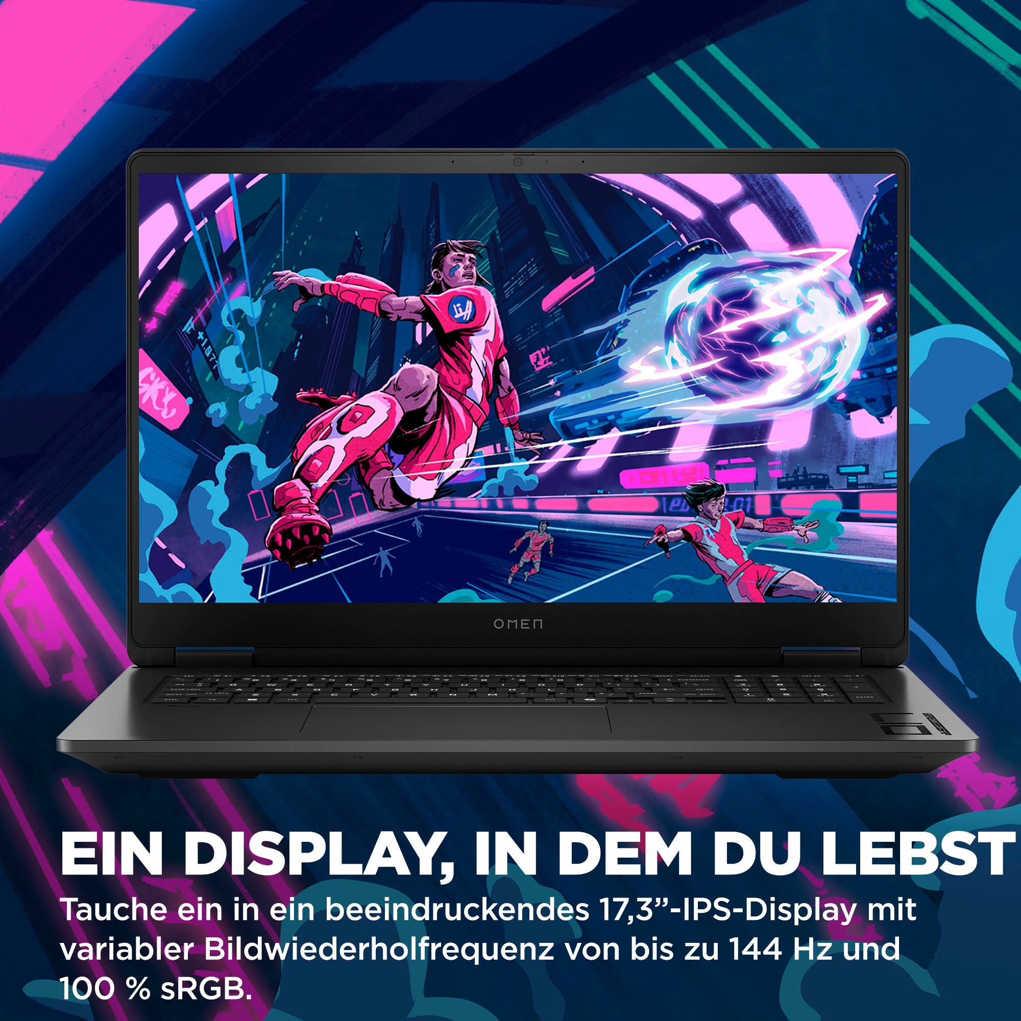 HP Gaming-Notebook »OMEN 17-db0095ng«, 43,9 cm, / 17,3 Zoll, AMD, Ryzen 9, GeForce RTX 4060, 1000 GB SSD