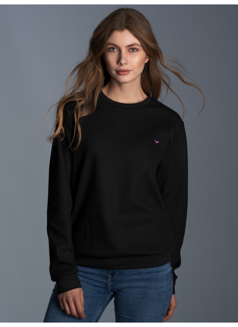 Trigema "TRIGEMA Sweatshirt in Waffeloptik"
