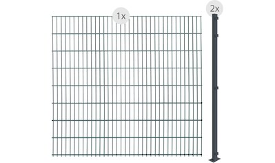 Doppelstabmattenzaun »EASY 163 zum Aufschrauben«