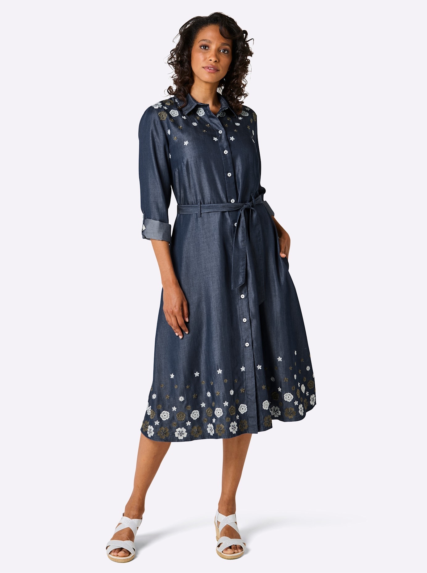 CREATION L PREMIUM Hemdblusenkleid "Lyocell-Kleid" günstig online kaufen