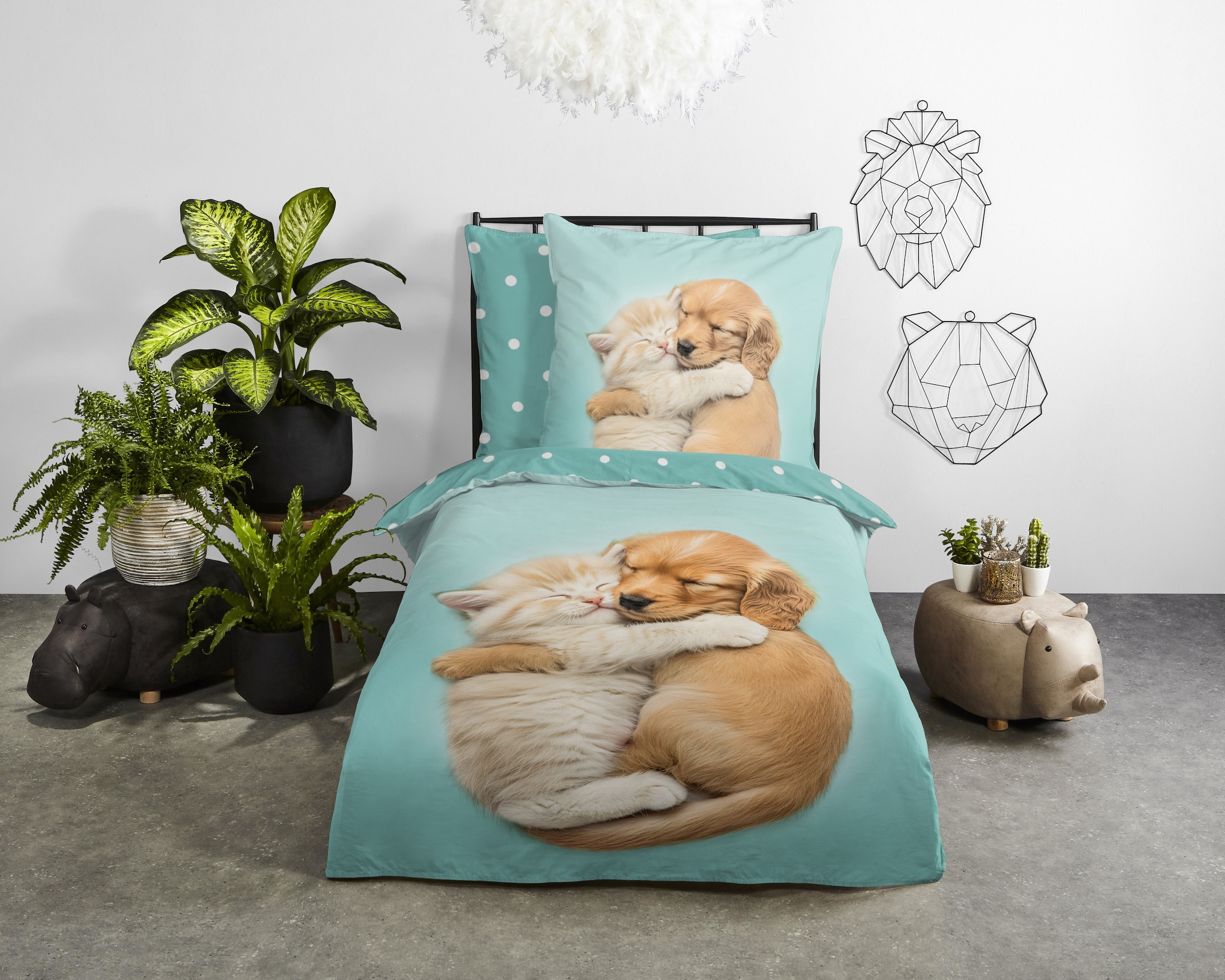 good morning Kinderbettwäsche "Paxy" 2 Stk. tlg. Baumwolle, Renforcé, Wende günstig online kaufen