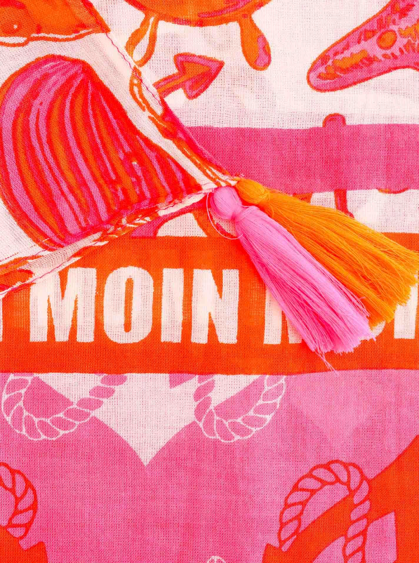 Zwillingsherz Modeschal »Schal "Moin Anker"«, mit maritimen Muster und Moin Schriftzug