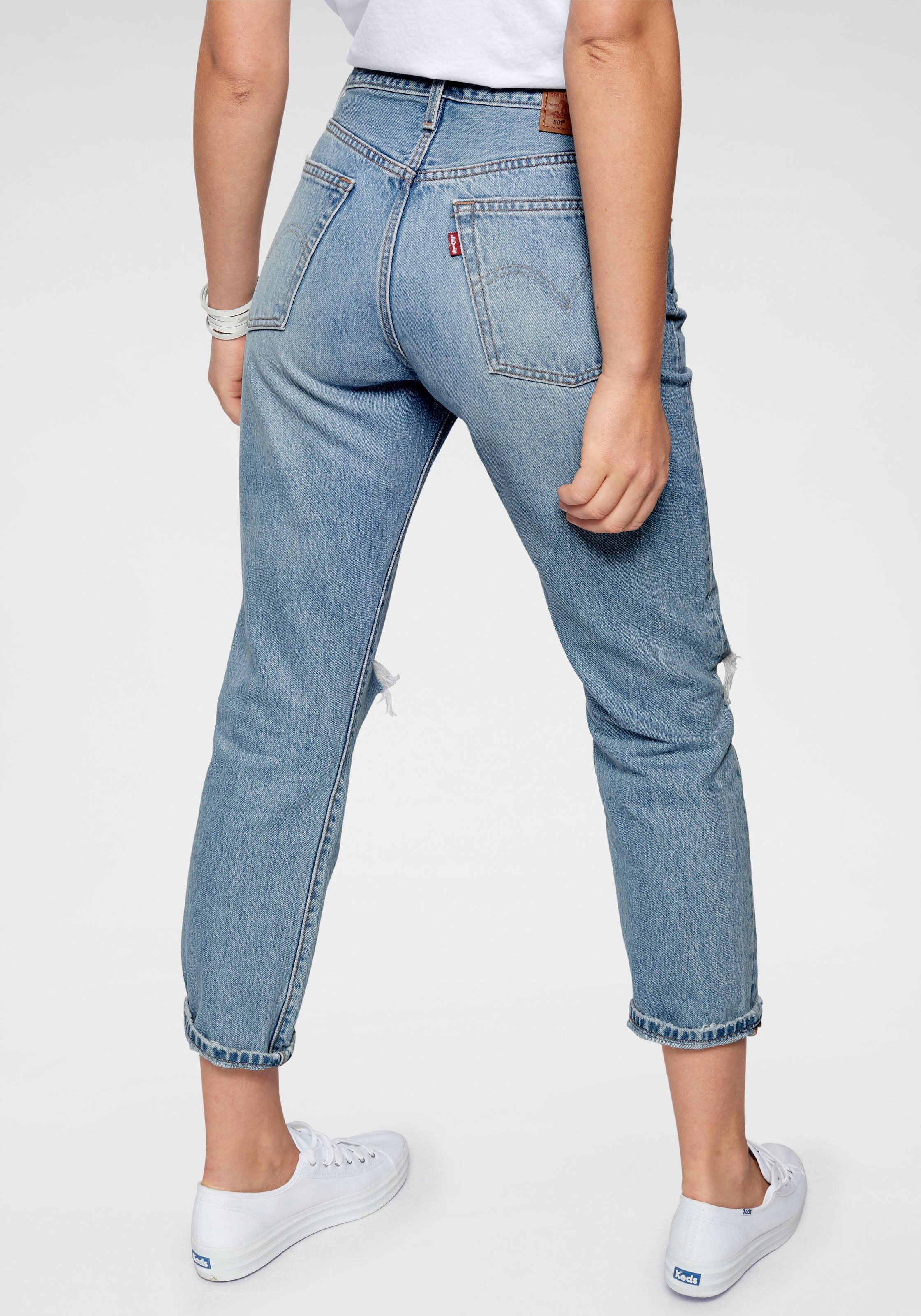 Levi S Destroyed Jeans 501 Fur Damen Kaufen Baur