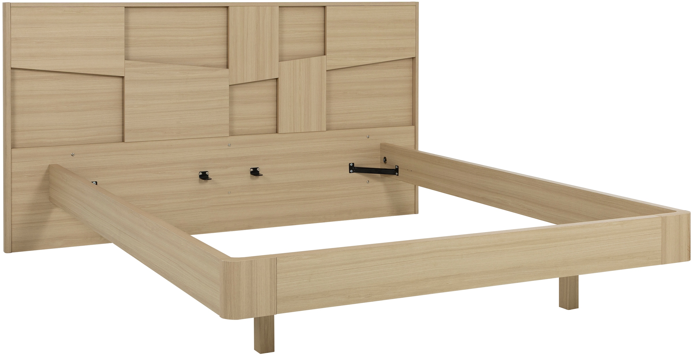 Gami Einzelbett Ein elegantes Bett mit integrierter Beleuchtung