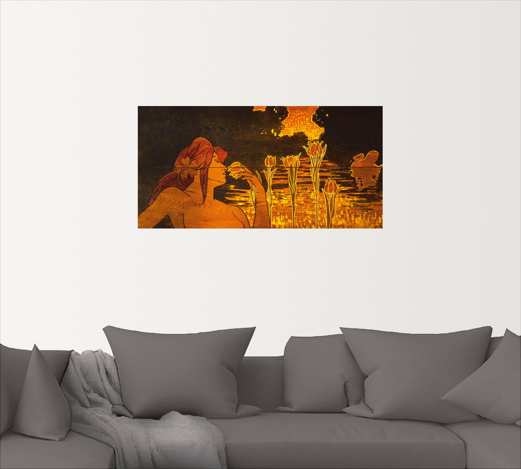 Artland Wandbild »Kreis des Lyzeums, Frauen, BAUR St.), Leinwandbild, als kaufen von (1 Barcelona oder Alubild, Wandaufkleber | Bilder Größen II«, Poster in versch