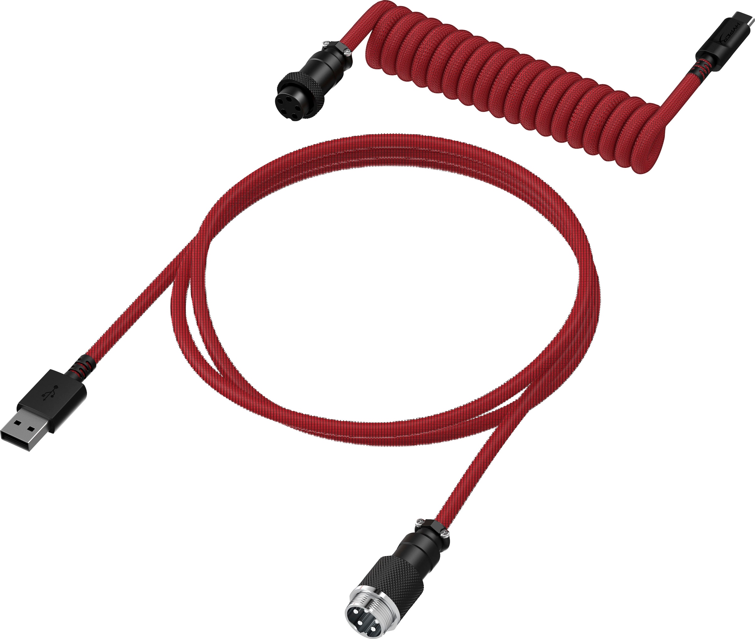 Spiral-Verbindungskabel »USBC Coiled Cable«, USB Typ A-USB-C, 120 cm