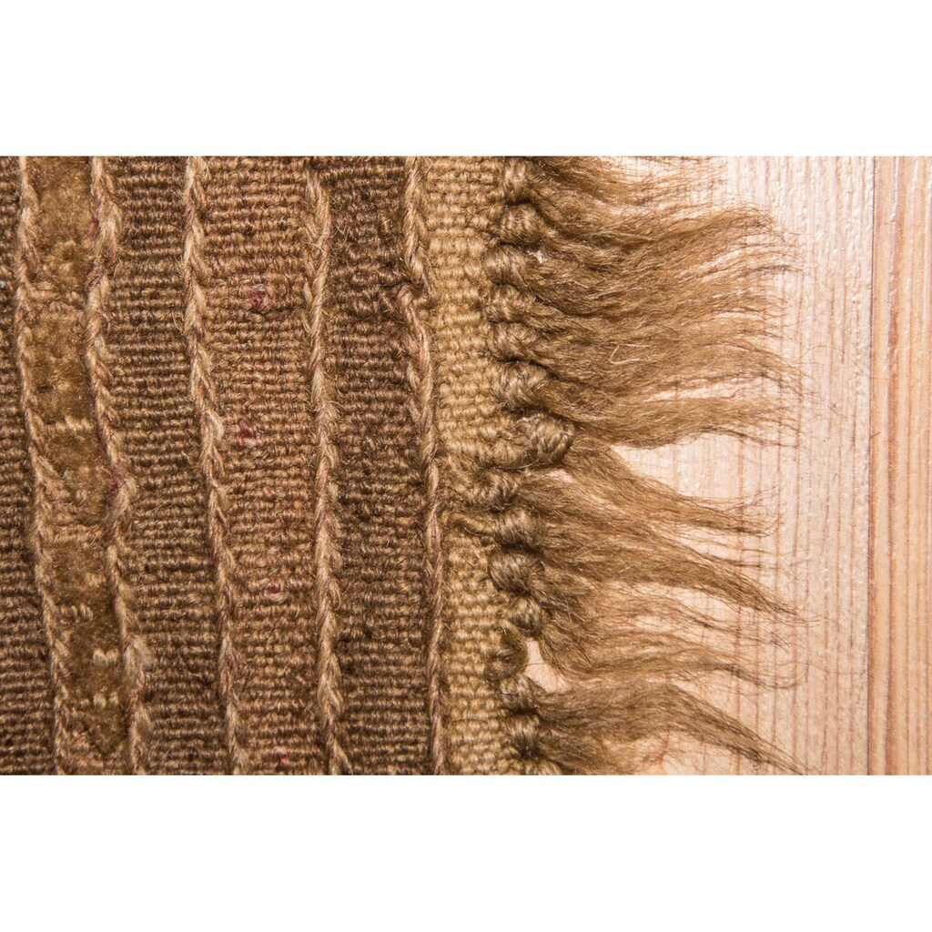 morgenland Wollteppich »Kelim Teppich handgewebt braun«, rechteckig
