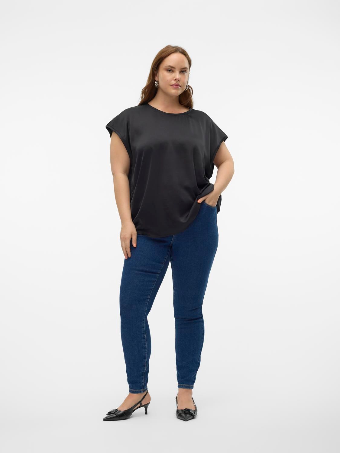 Vero Moda Curve Skinny-fit-Jeans »VMCELLY MR SKINNY JEANS BLUE CUR NOOS«