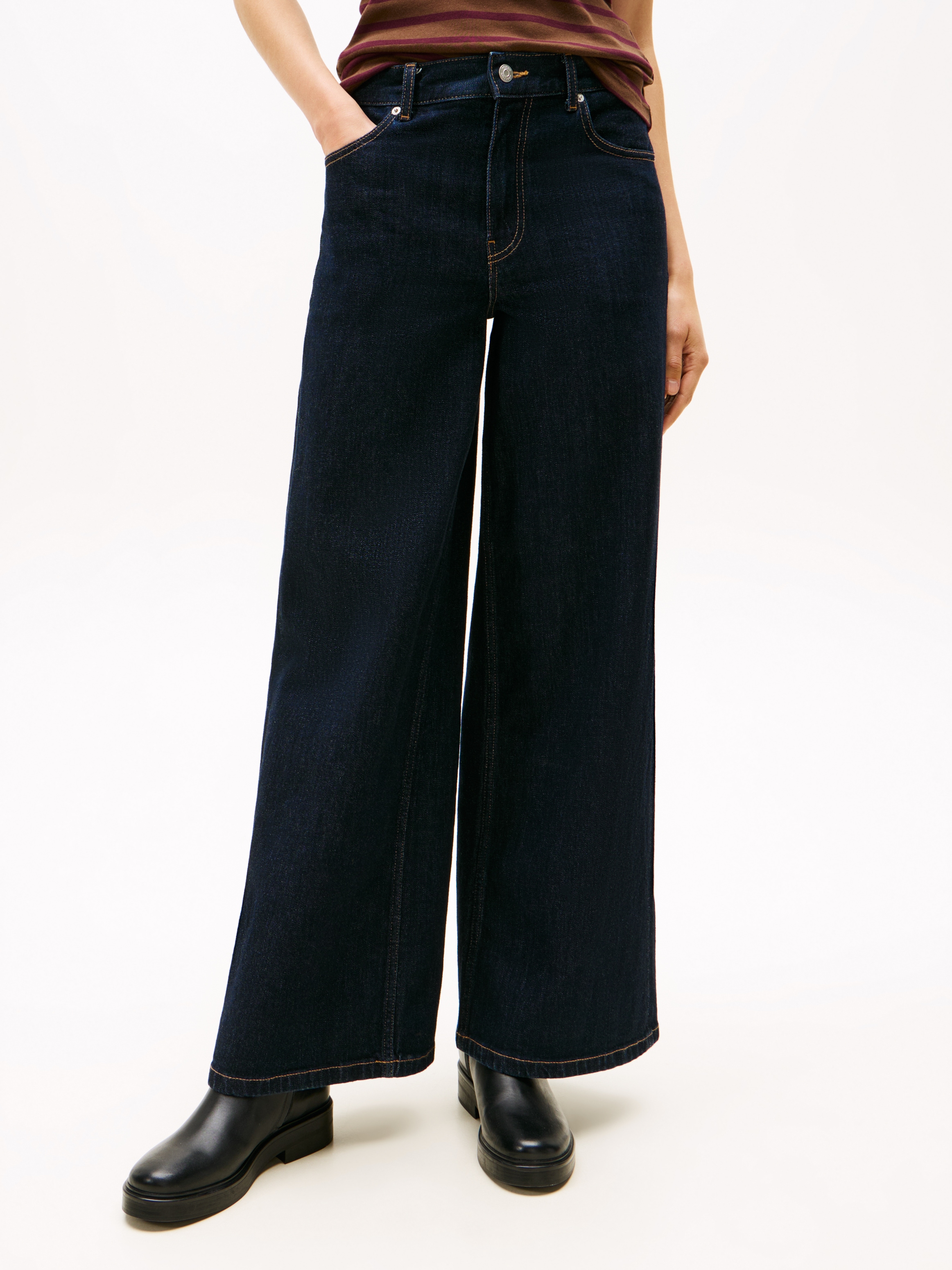 Tommy Hilfiger High-waist-Jeans "DNM RINSE 70s WIDE LEG HW" günstig online kaufen