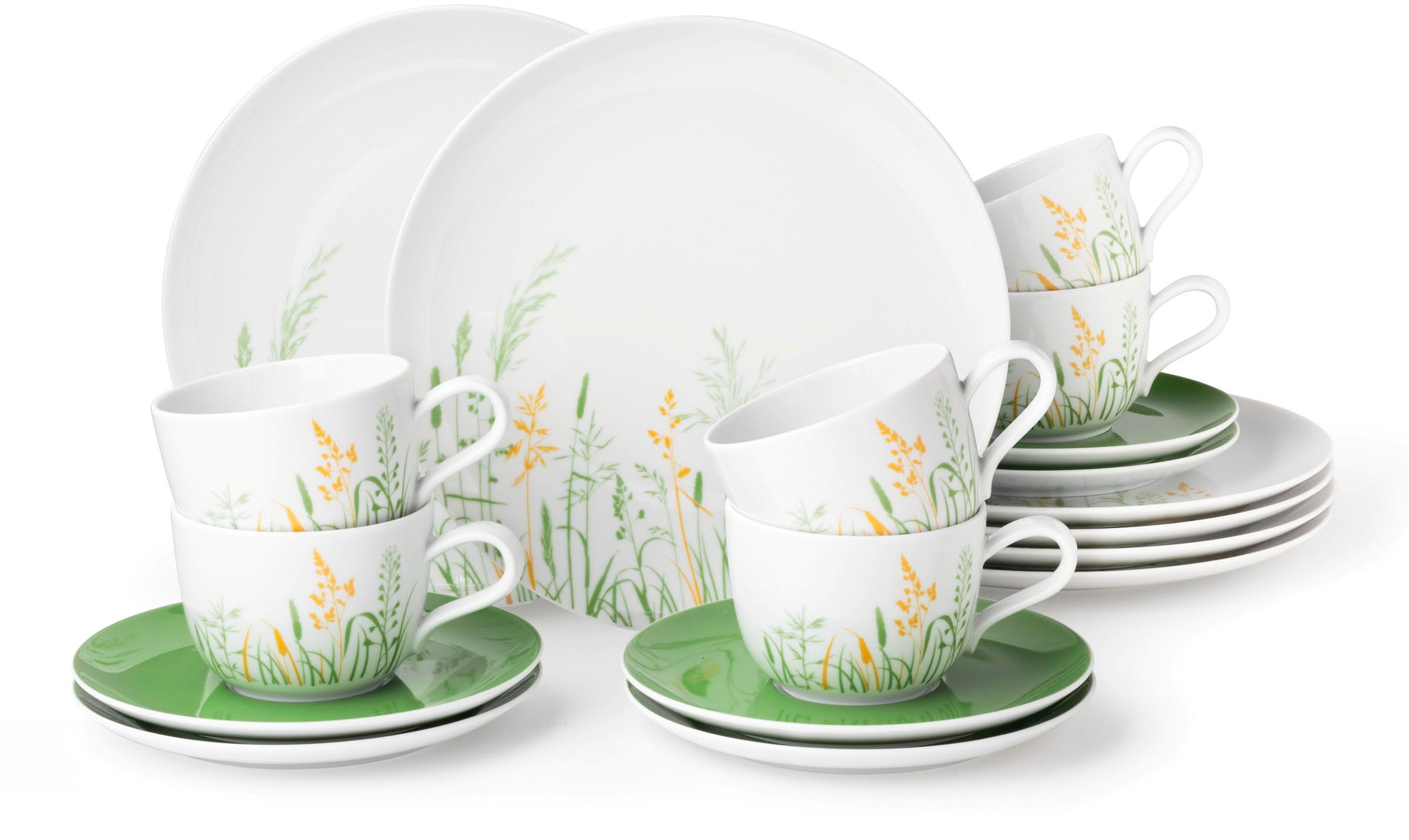 Seltmann Weiden Kaffeeservice "Geschirr-Set, 18 Teile, Liberty Meadow Grass günstig online kaufen