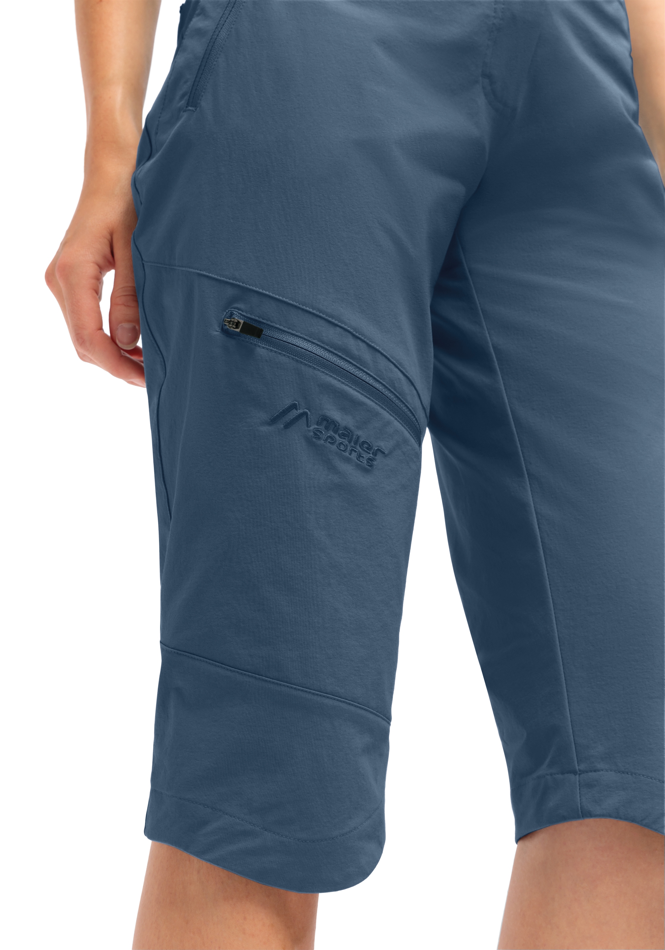 Maier Sports Outdoorhose »Inara slim Capri Vario«, Damen Wanderhose, elastische Funktionshose mit 4 Taschen, Slim Fit