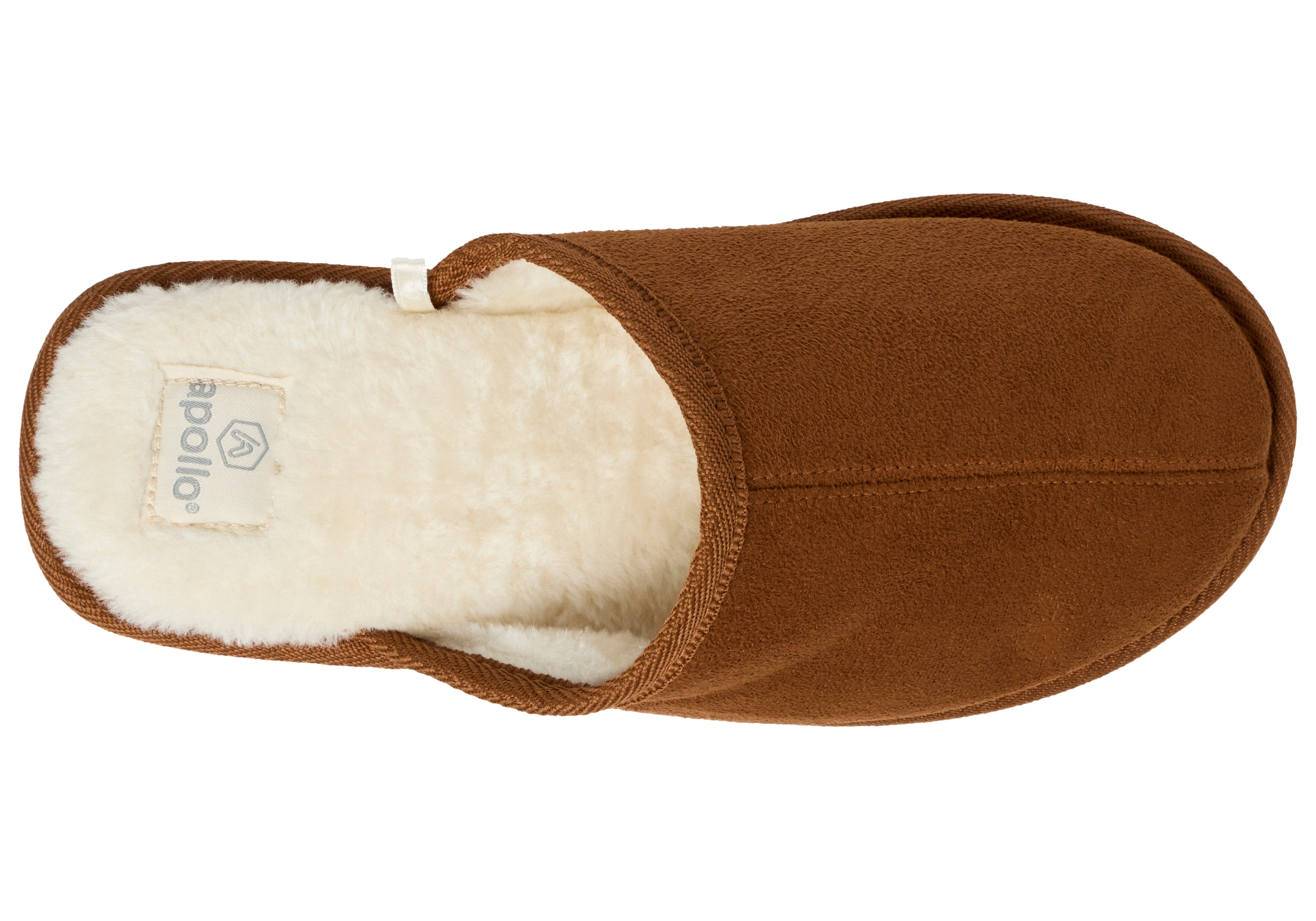 Apollo Pantoffel, (2 tlg.), aus Wildlederimitat mit Gummisohle