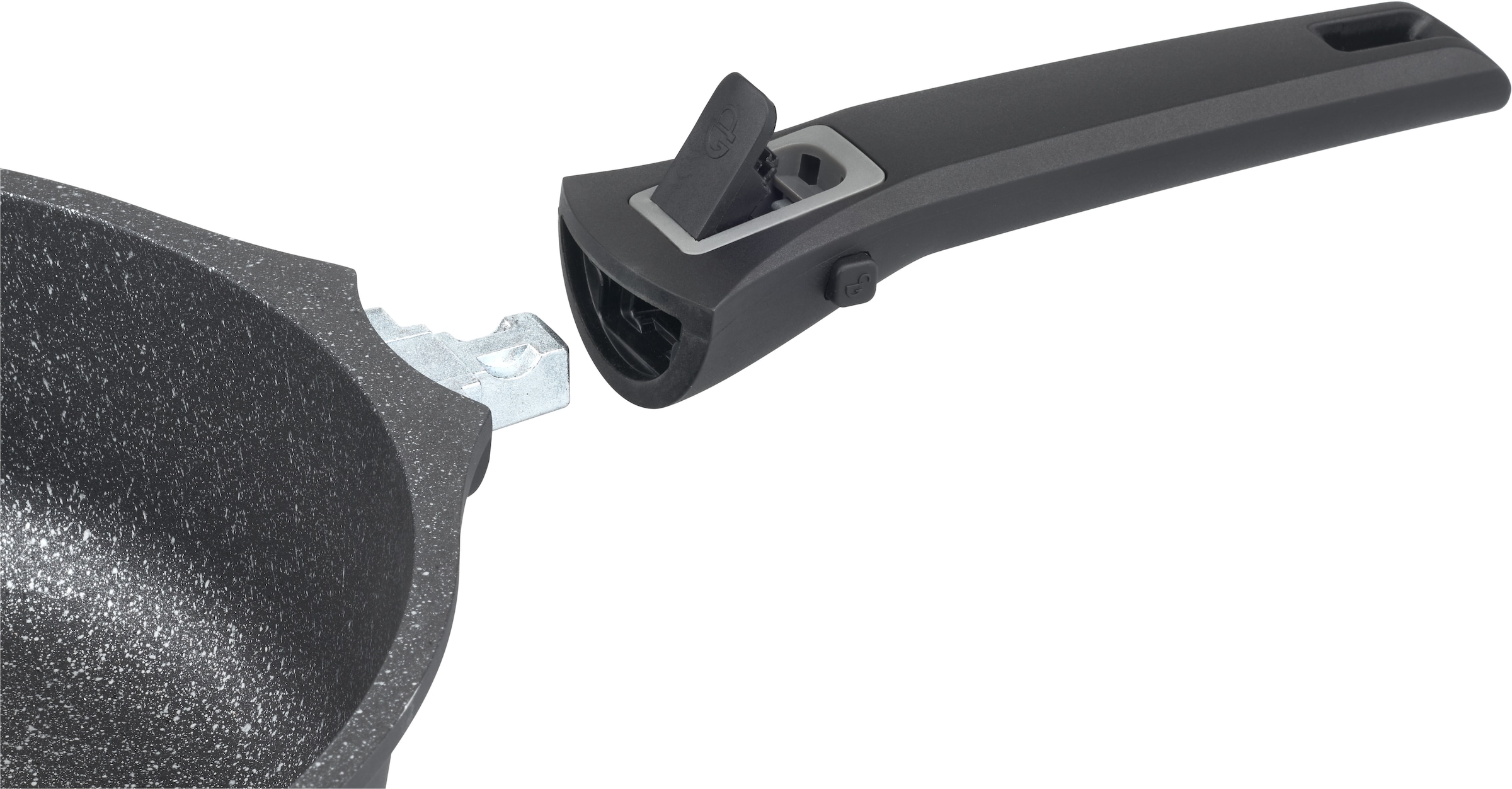 GSW Bratpfanne »Easy Click« Aluminiumguss 1 Stk. tlg. abnehmbarer Griff, Induktion