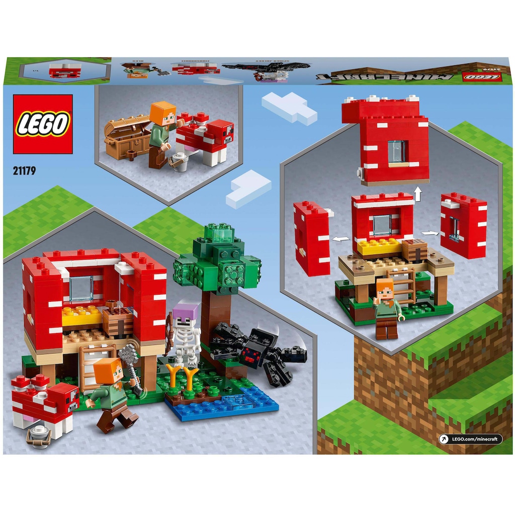 LEGO® Konstruktionsspielsteine »Das Pilzhaus (21179), LEGO® Minecraft™«, (272 St.)