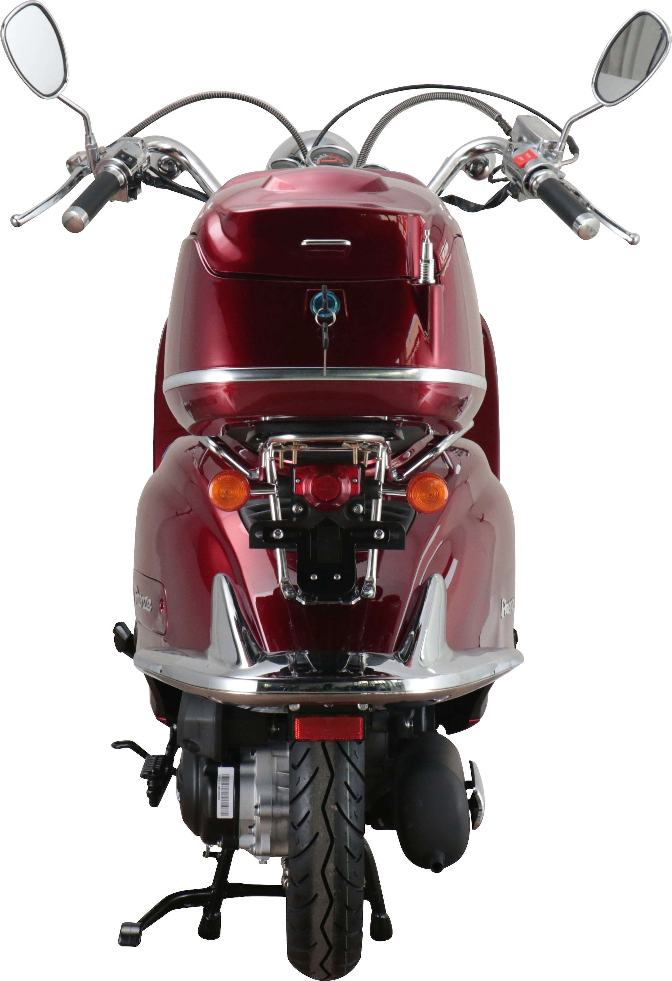 5, Topcase 45 Alpha 50 BAUR Motors »Retro Motorroller auf km/h, cm³, Euro inkl. PS, 2,99 | Firenze«, Raten