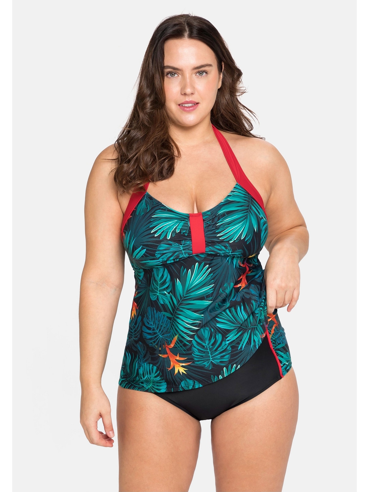 Tankini-Top »Große Größen«, mit breiten Neckholder-Trägern