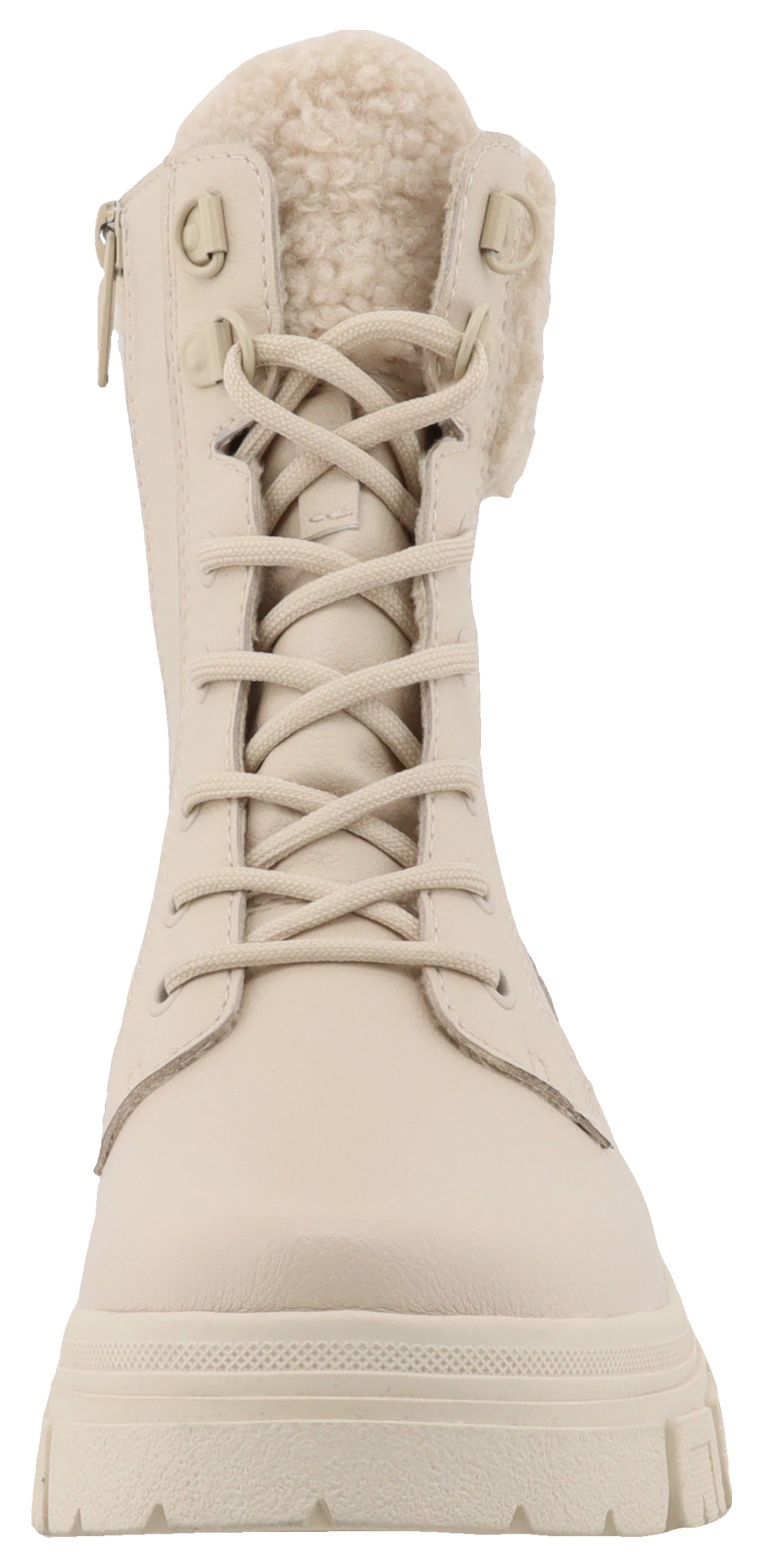 TOM TAILOR Winterboots, Blockabsatz, Schnürboots, mit Innenreißverschluss, Weite G