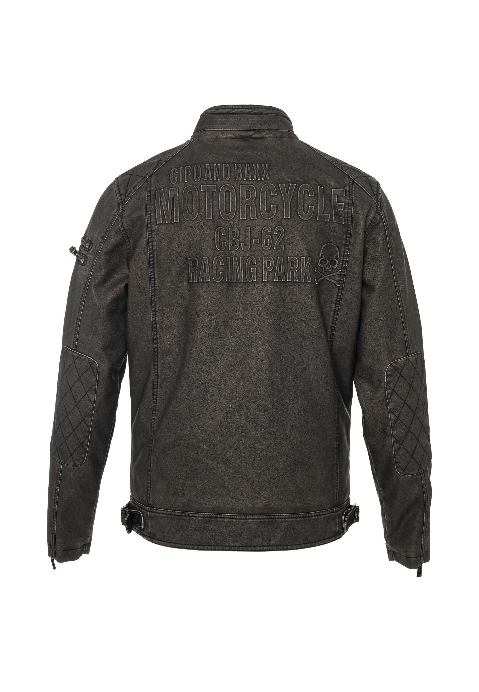 Cipo & Baxx CM223 Men's Biker Jacket Anthracite Size S 3