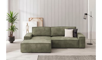 Ecksofa SHERWOOD Schlafsofa, mit Bettkasten, Cord-Bezug