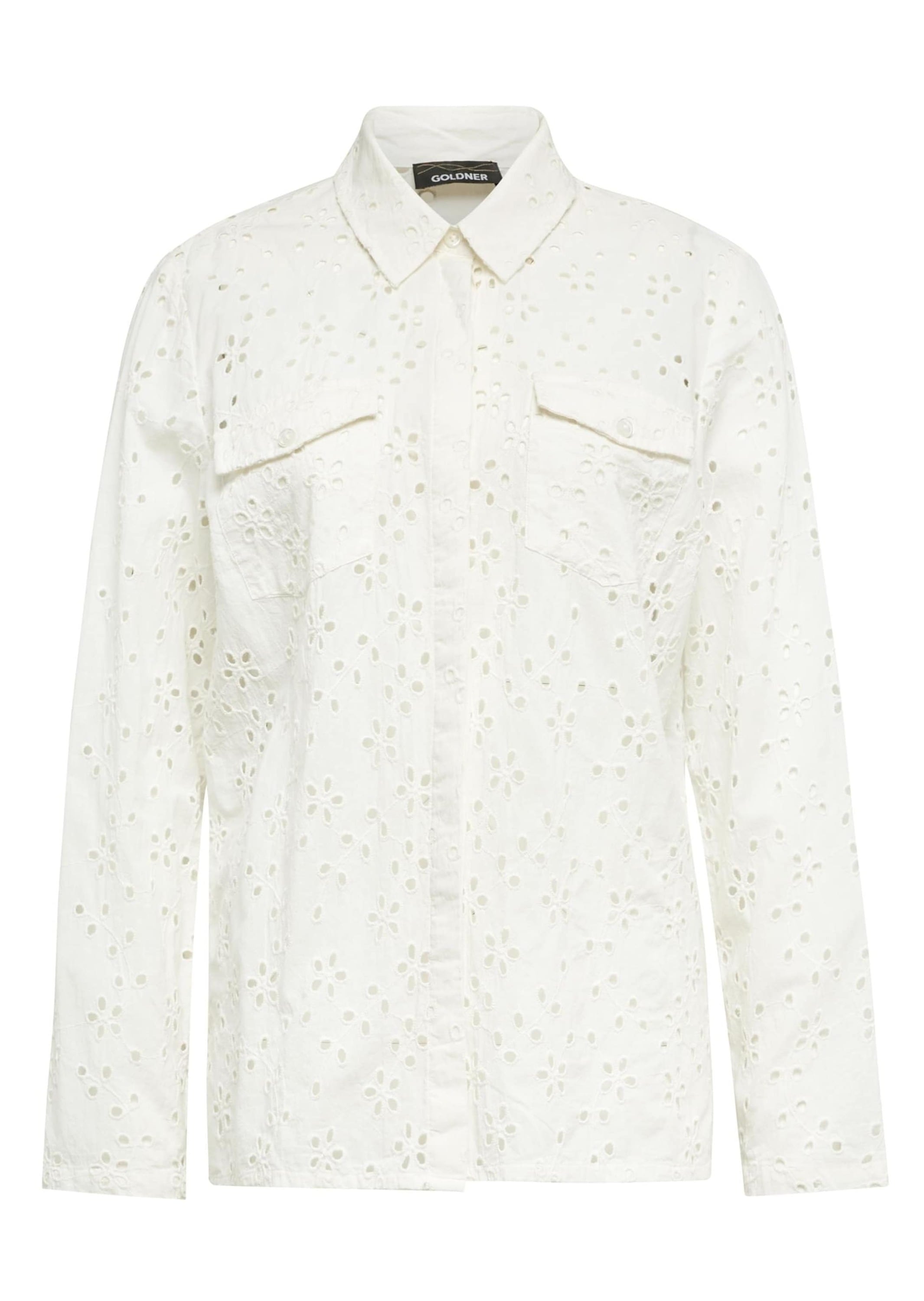 GOLDNER Langarmbluse "Leichte Blusenjacke aus Baumwolle" Ohne günstig online kaufen