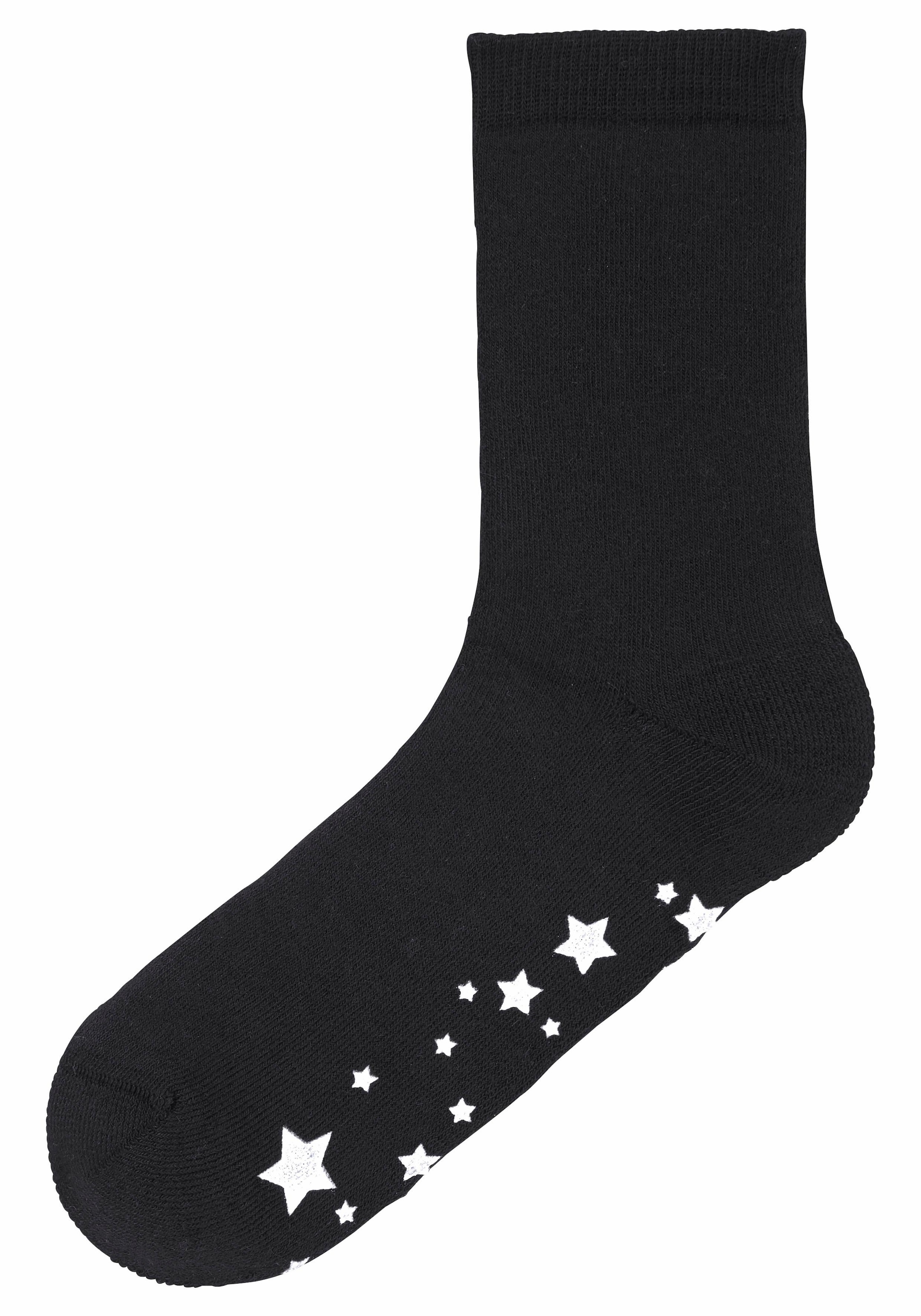 Lavana ABS-Socken, (Set, 3 Paar), mit Antirutschsohle im Sterndesign