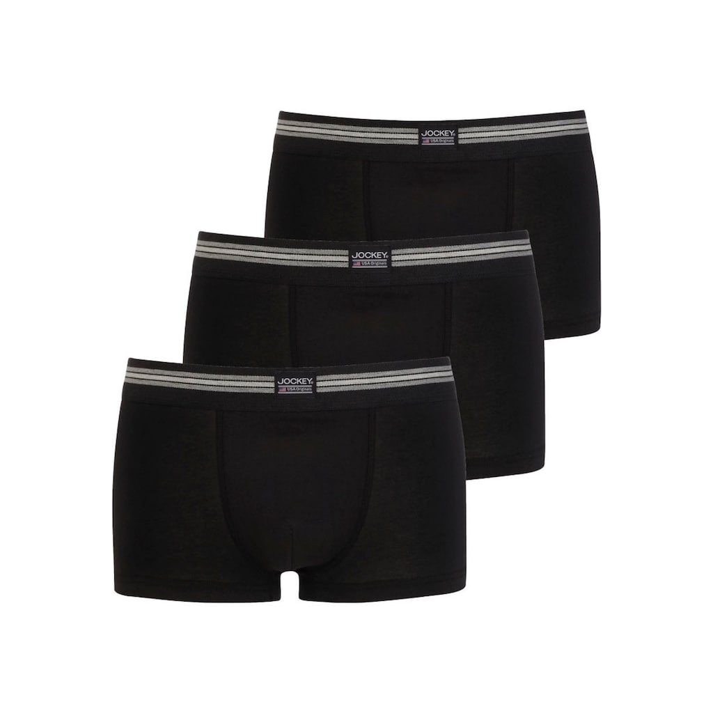 Jockey Trunk »Cotton Stretch«, (Packung, 3 St.), mittlere Bundhöhe