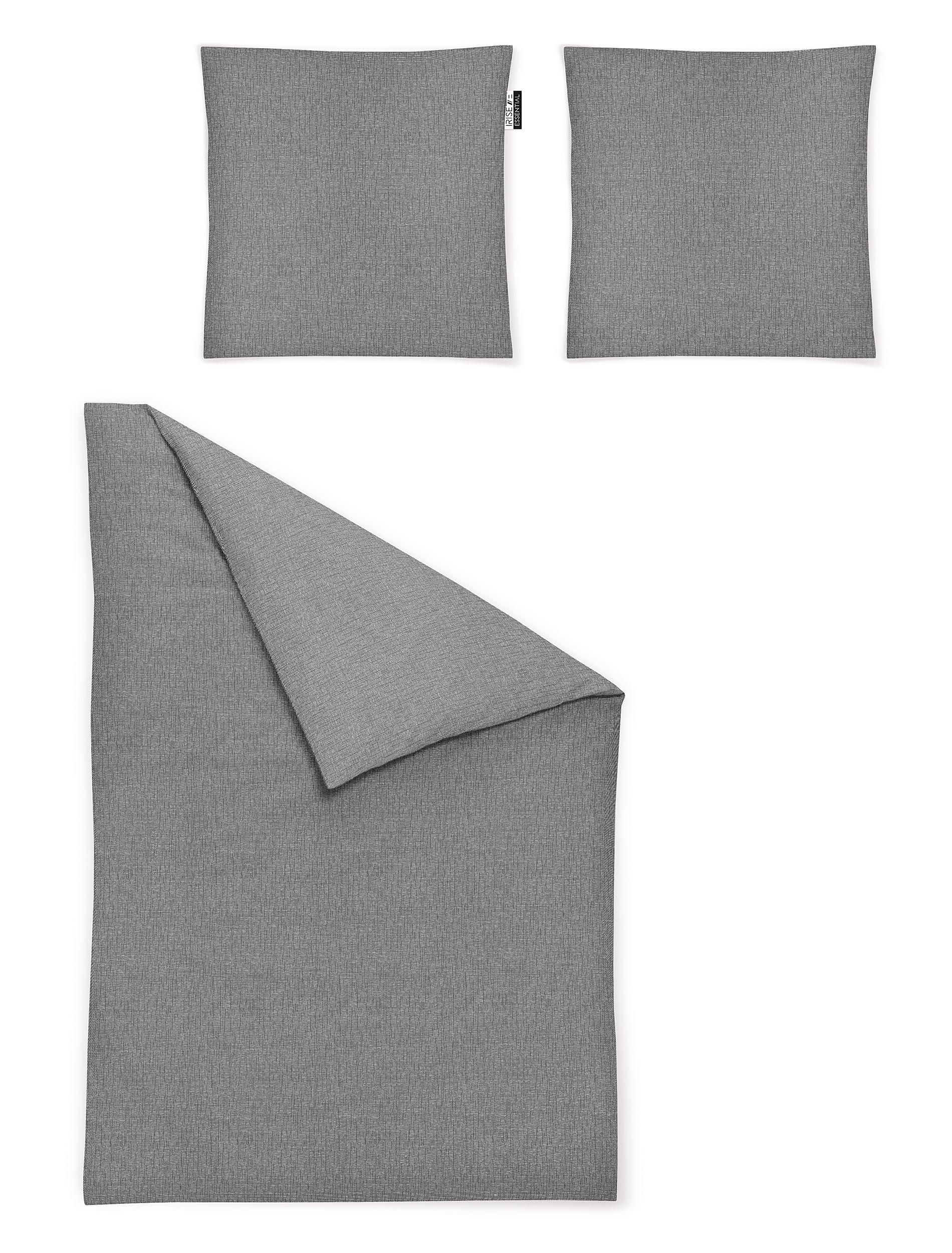 Irisette Bettwäsche "Carla in Gr. 135x200, 155x220 oder 200x200 cm" 3 Stk. Bettwäsche aus Baumwolle, Bettwäsche mit Reißverschluss