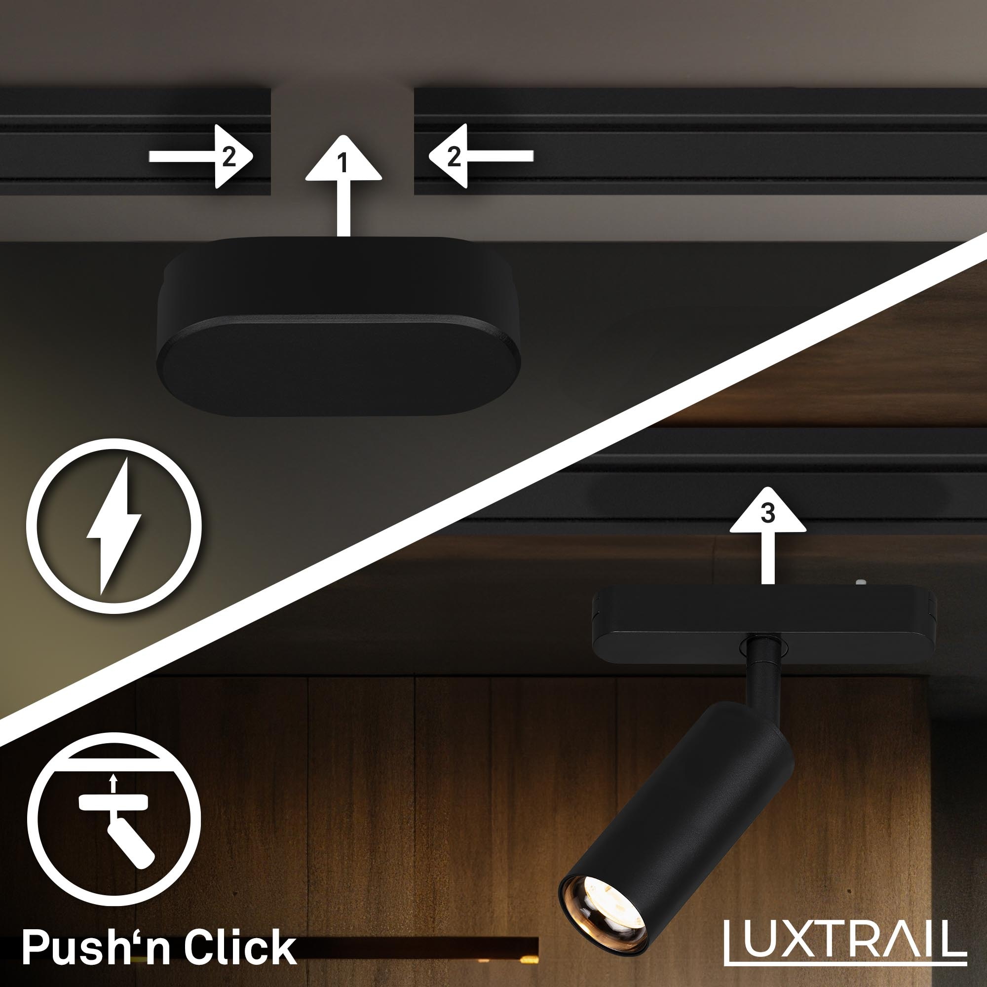Briloner Leuchten LED Deckenleuchte »LUXTRAIL 8040045«