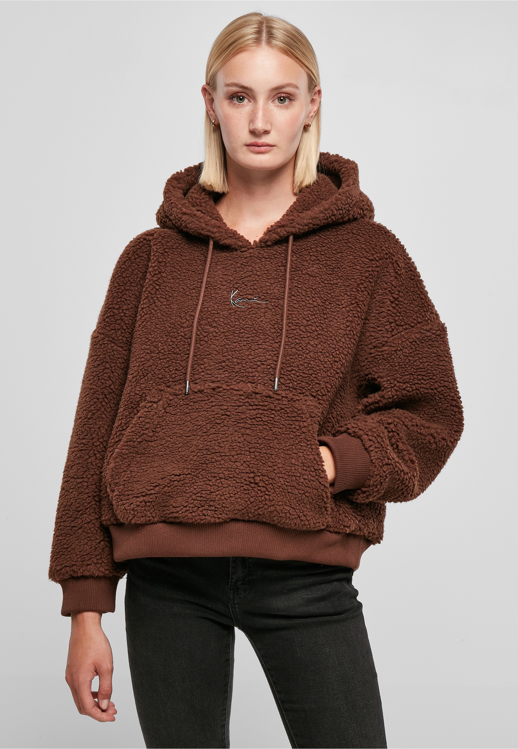 Karl Kani Kapuzensweatshirt »Karl Kani Damen KW223-058-2 Small Signature Teddy OS Hoddie«, 1 Stk.
