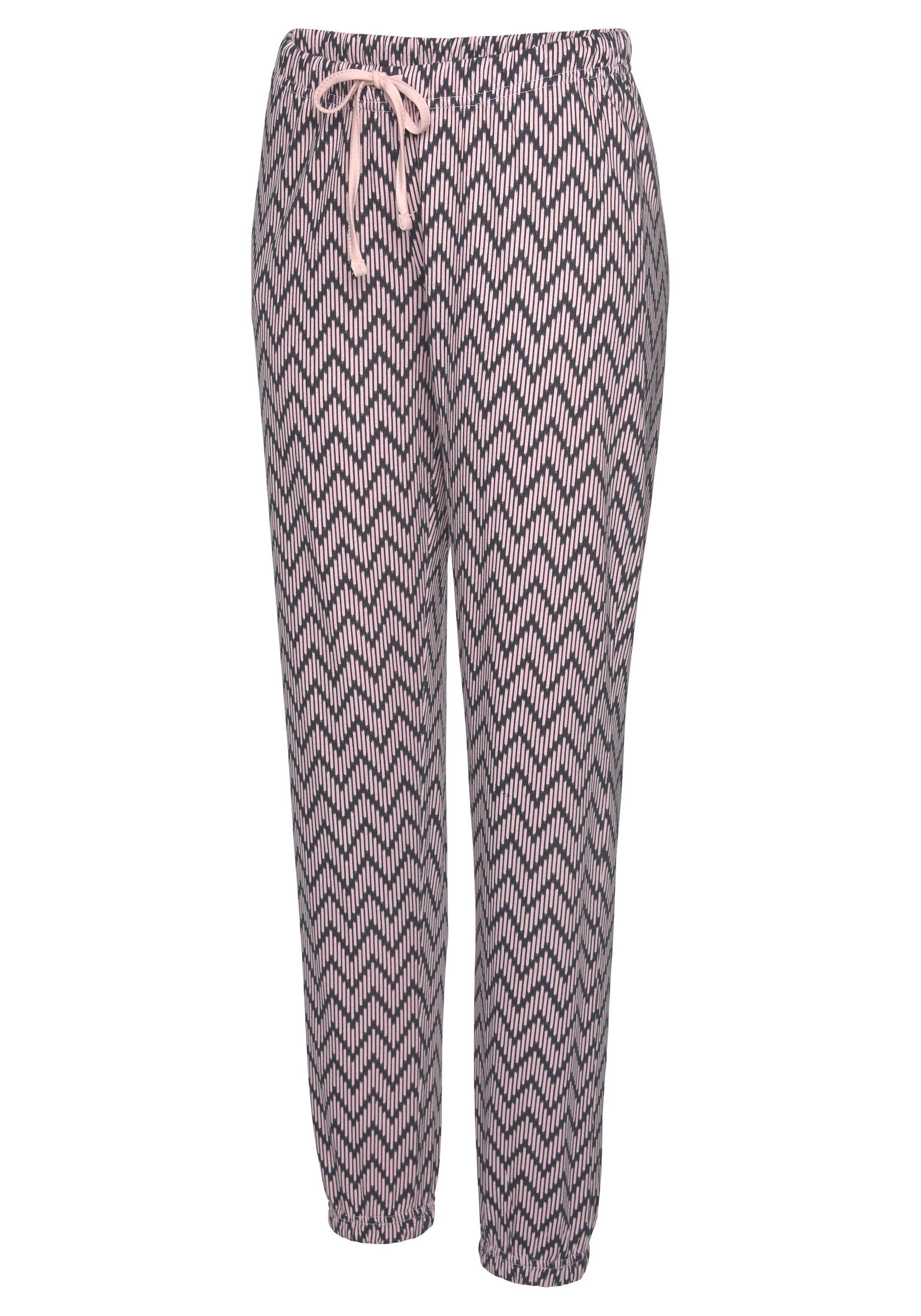 Vivance Dreams Pyjama, (2 tlg., gemusterter für mit BAUR Stück), ▷ Schlafhose | 1