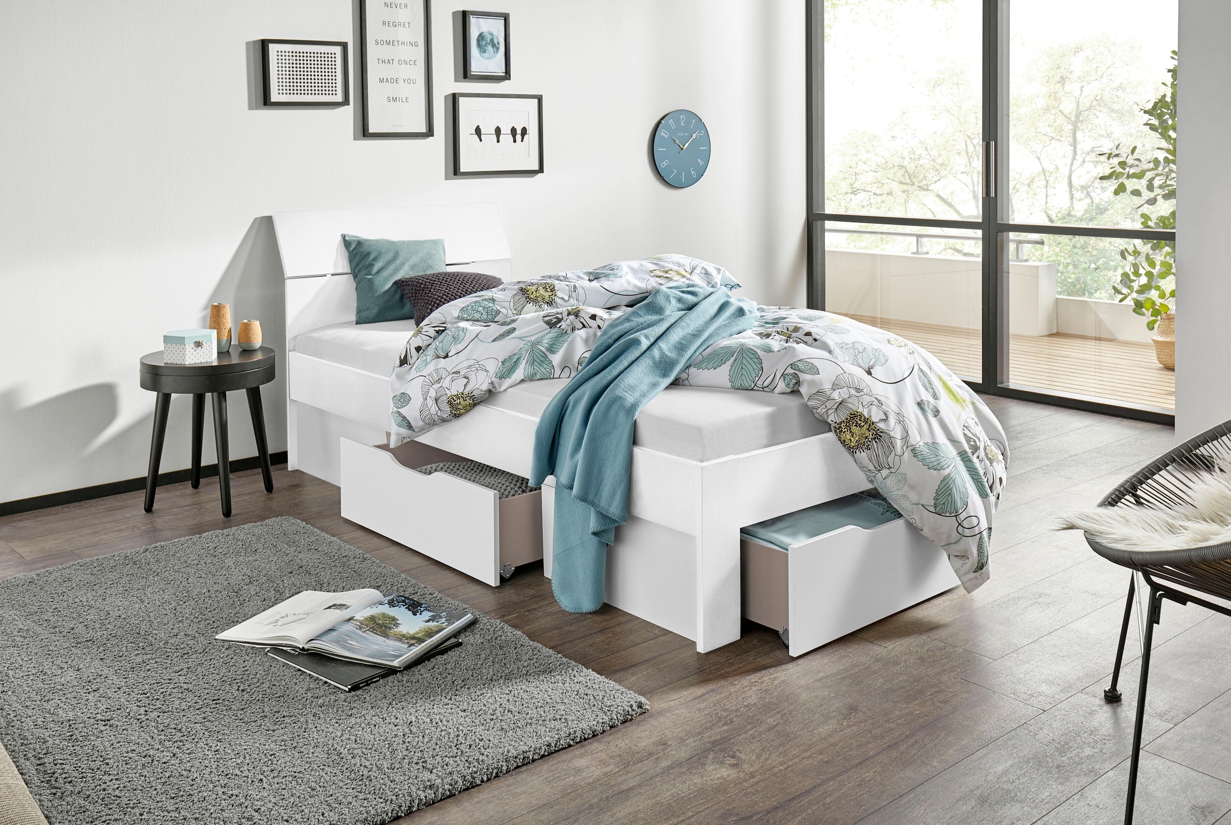 rauch Bett "Einzelbett Doppelbett Stauraum FLEXX Breiten 90/140/180 cm" Ein günstig online kaufen