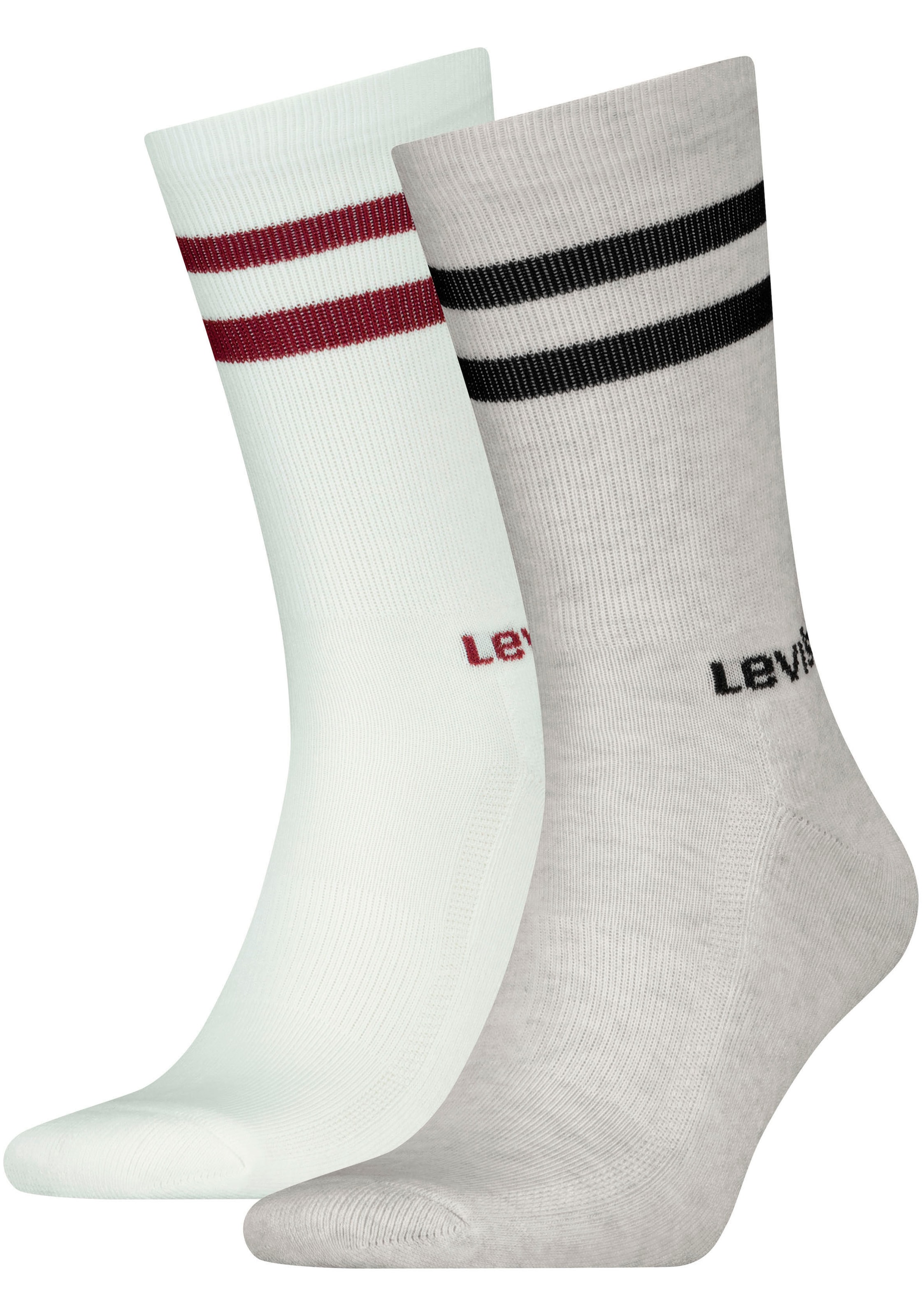 Levis Socken "LEVIS REGULAR CUT SPORT STRIPE 2P", (2 Paar, 2er Pack), mit a günstig online kaufen