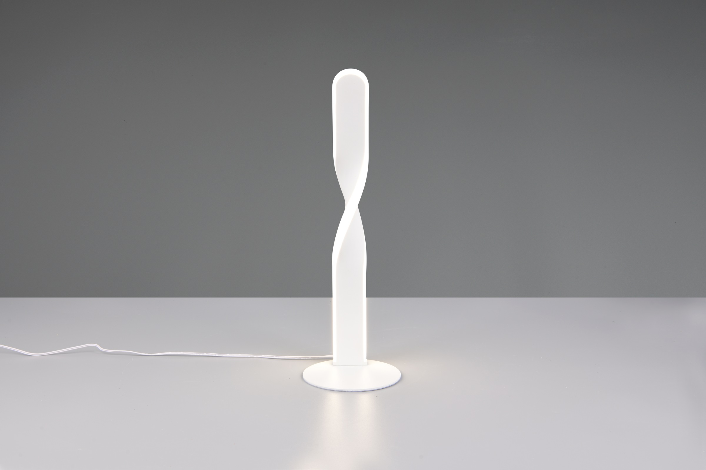 REALITY Leuchten LED Tischleuchte »GINKO, LED Tischlampe 10W 1070 Lumen 4000K kaltweiß, Schreibtischlampe«, 1 flammig, Leuchtmittel LED-Board | LED fest integriert, Tischleuchte mit Schnurschalter ON/OFF, Höhe 40,5 cm Ø 13 cm
