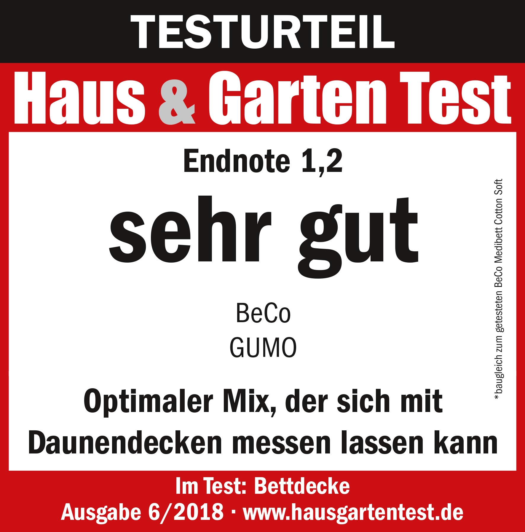 Beco Kunstfaserbettdecke + Kopfkissen »GUMO, Bettdecke und Kissen 135x200 & weitere Größen erhältlich«, Spar-Set zum Vorteilspreis!