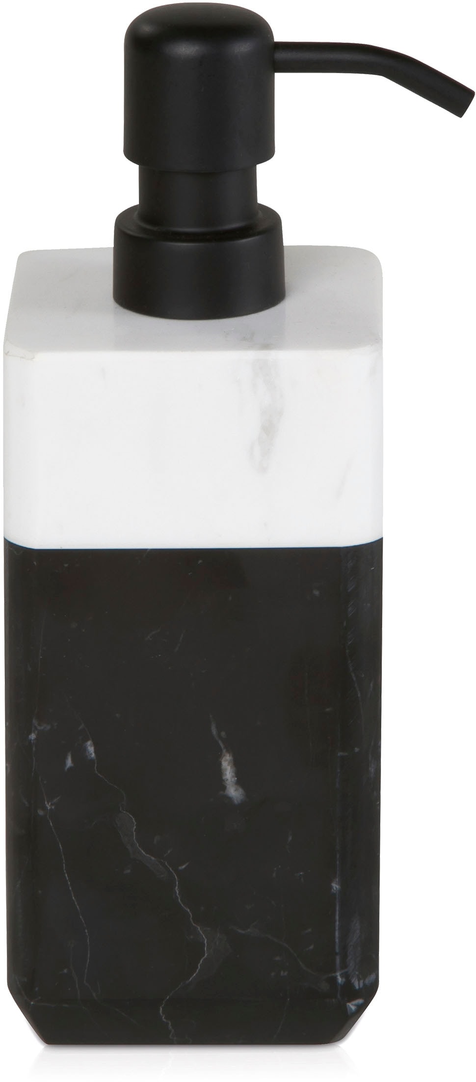 Möve Seifenspender "Black & White", Marmor, 190 ml